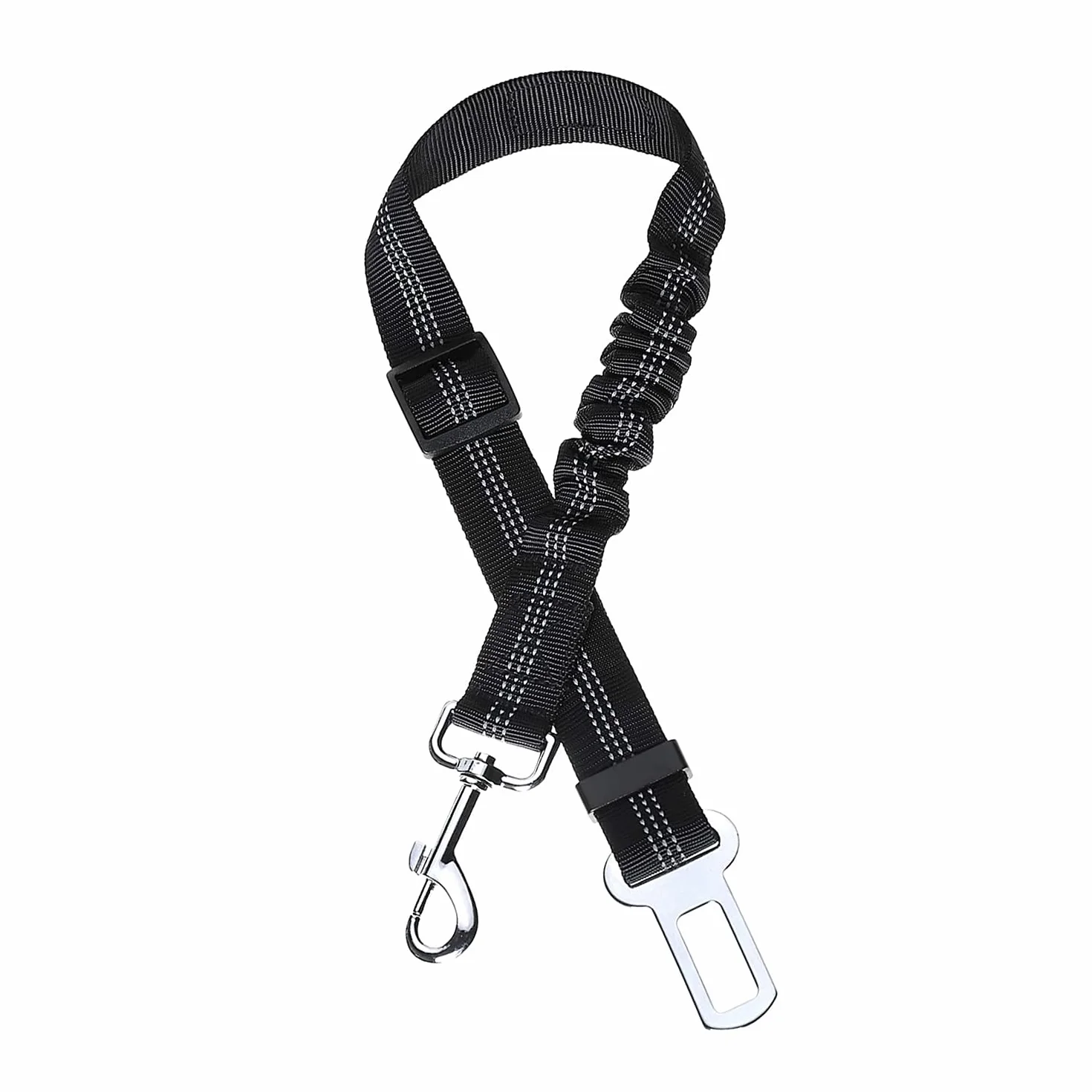 Toozey Sangle de sécurité pour Chien avec système d'absorption des Chocs et Mousqueton Solide réglable pour Chien et Chat