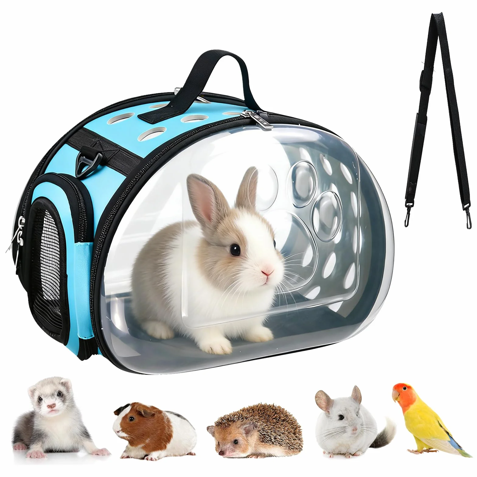 Sac de Transport Lapin Pliable Cage Caisse pour Chat Meerschweinchen Petit Oiseau Animaux