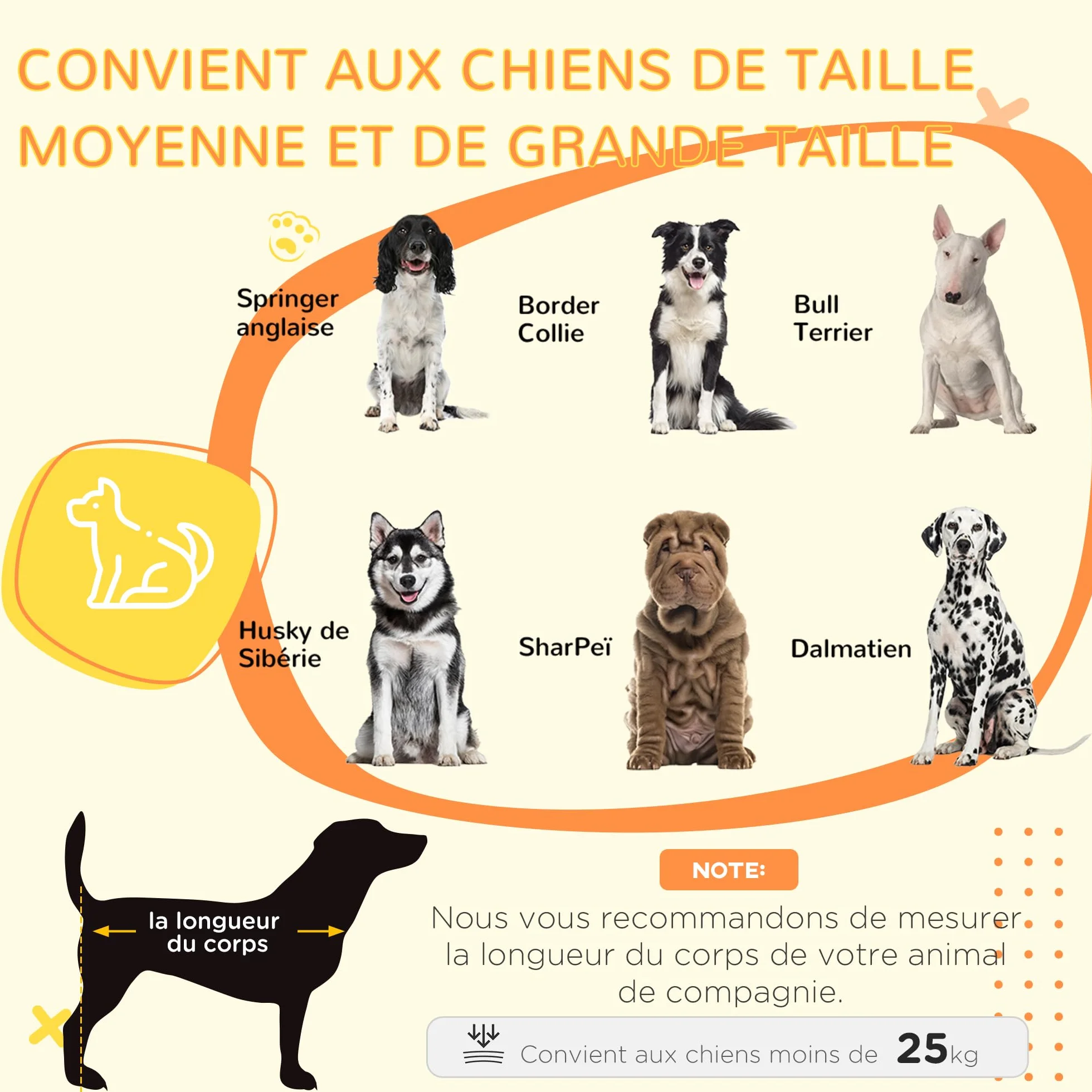 PawHut Cage pour Chien Meuble Table d'appoint Double Porte Coussin Niche Chien Moyenne Grande Taille 90 x 58 x 65 cm Gris