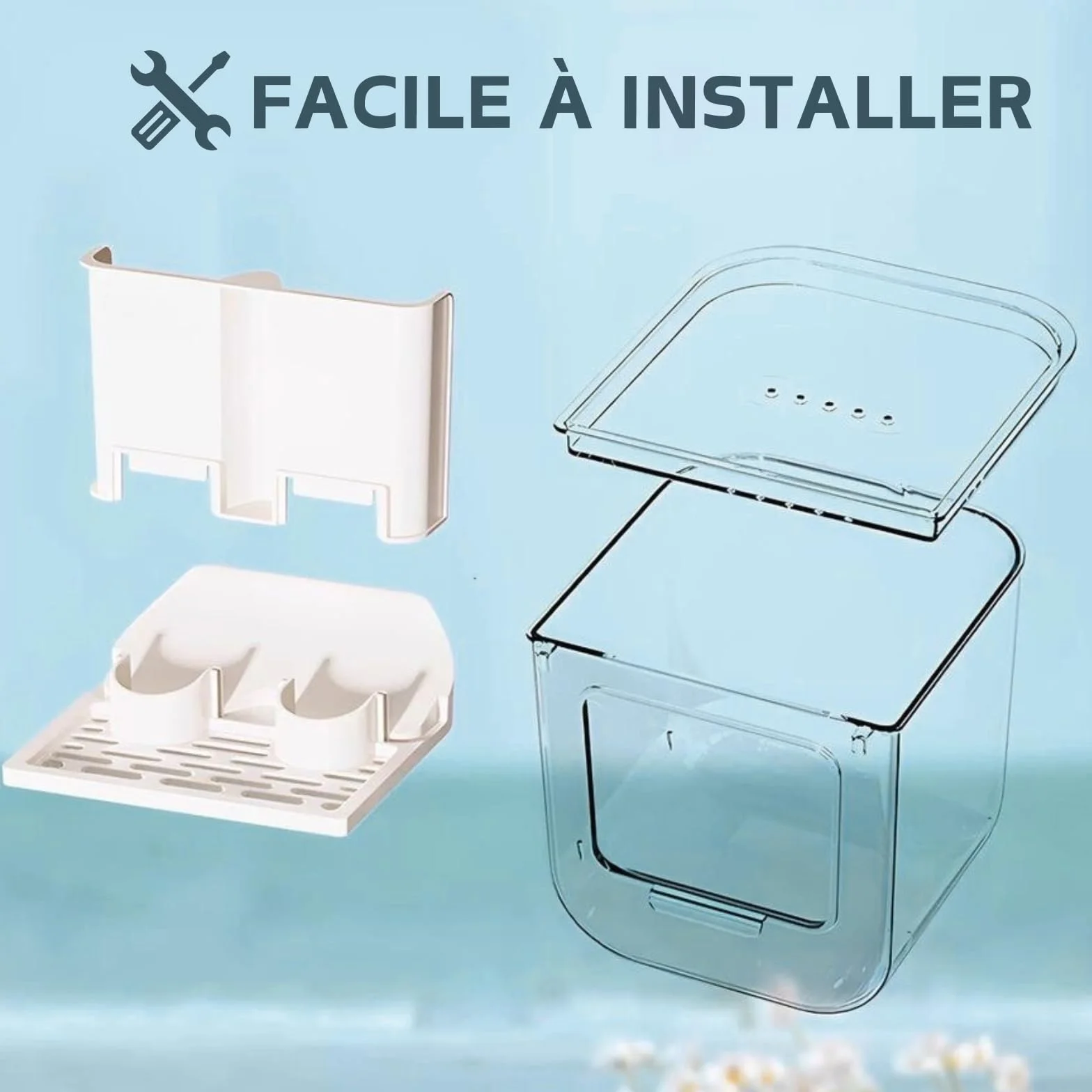 Bain d'oiseaux suspendu pour cage petite et moyenne taille perroquets inséparables pinsons perruches