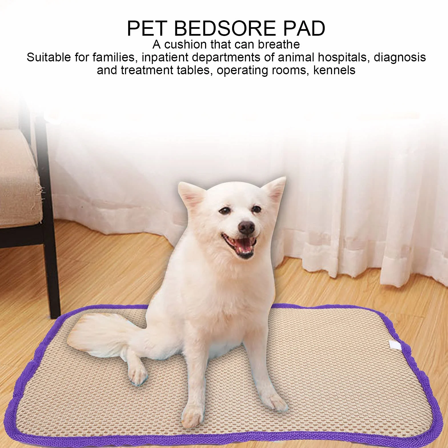 Matelas pour Animaux Confortable, Tapis Anti - Escarre Respirant, Température Constante, Taille S - Coussin Élastique, Respirabilité Optimale, Parfait pour Chien et Chat (S)