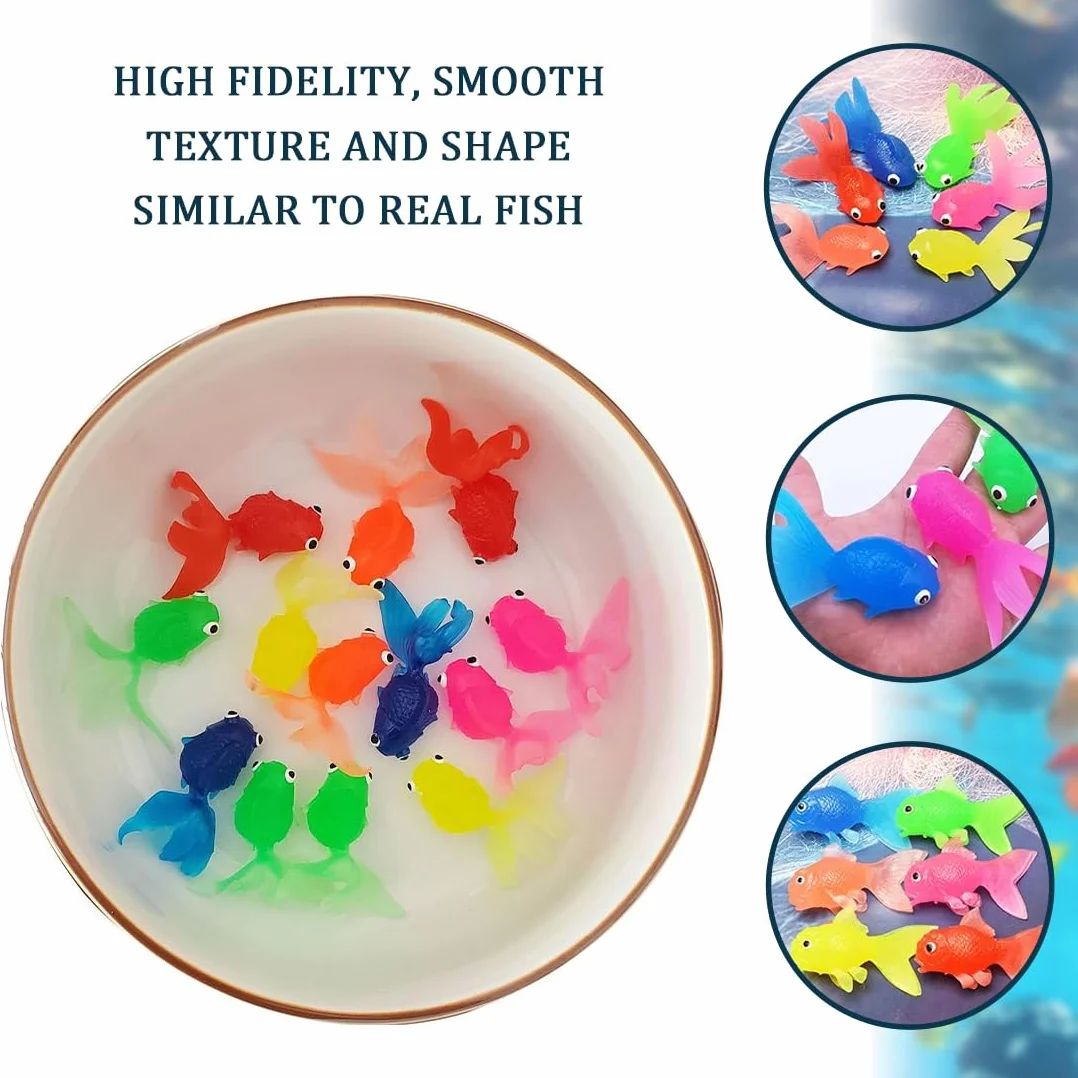 28 pcs Poissons artificiels en Plastique réaliste pour Aquarium