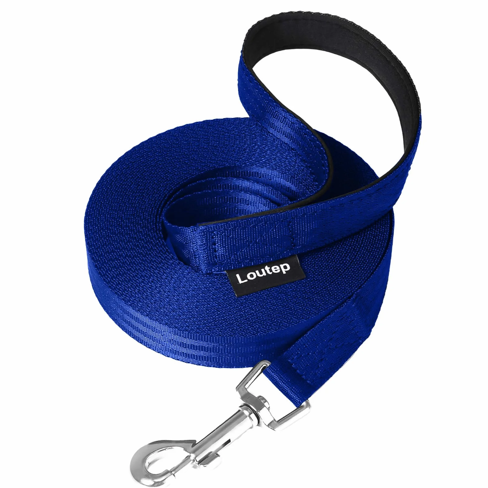 Laisse pour chien ski de fond imperméable légère 30 m bleu