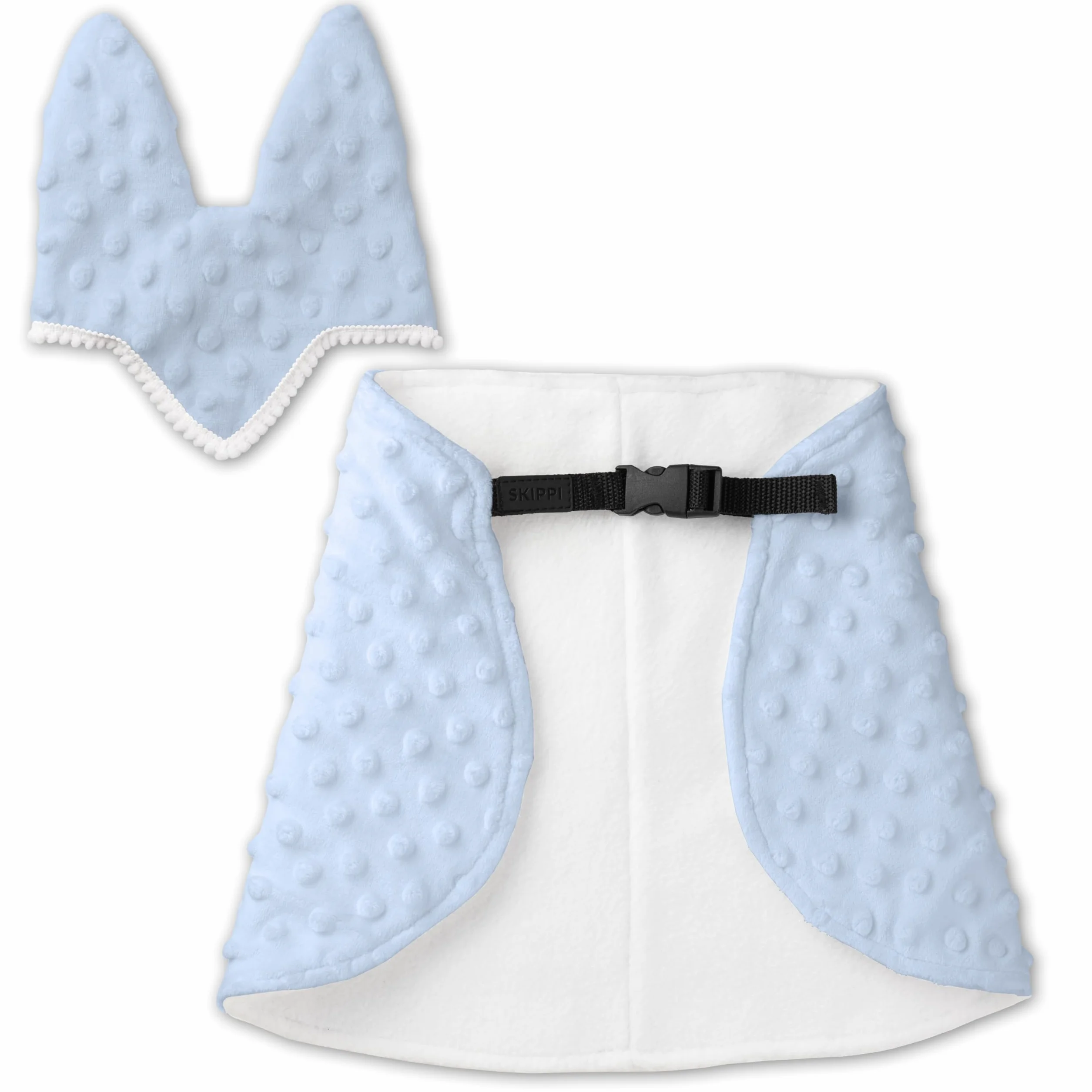 SKIPPI Couverture et Bonnet pour Hobby Horse - Bleu, Hobby Horse Accessoire
