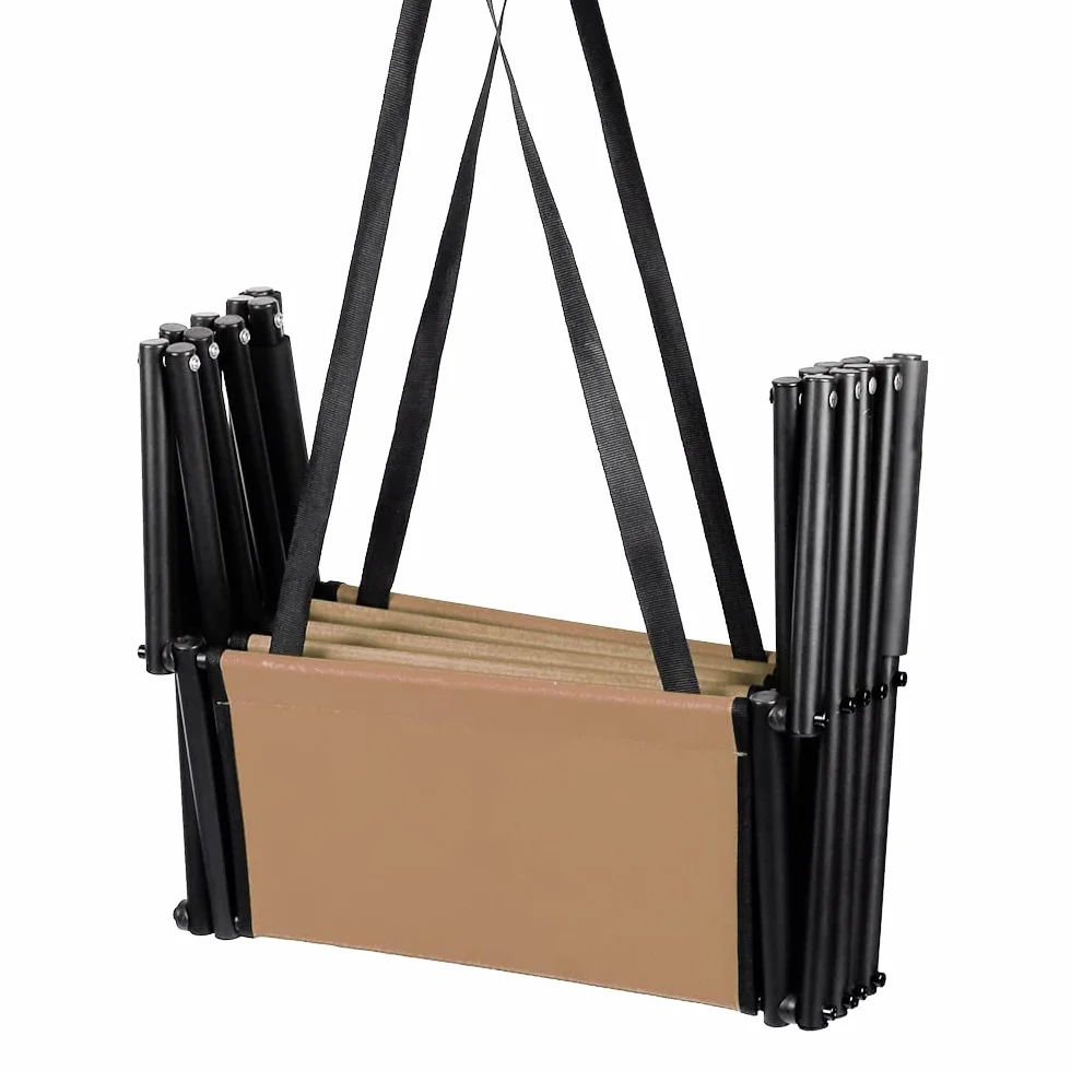 Rampe pour Chiens Charge Jusqu'à 60 kg, Escalier pour Chien Pliable, 5 Marches Escalier Chien Voiture, Réglable Hauteur 56-76 cm(22"-30"), Rampe Chiens pour Voiture, Canapé ou Lit (Marron)
