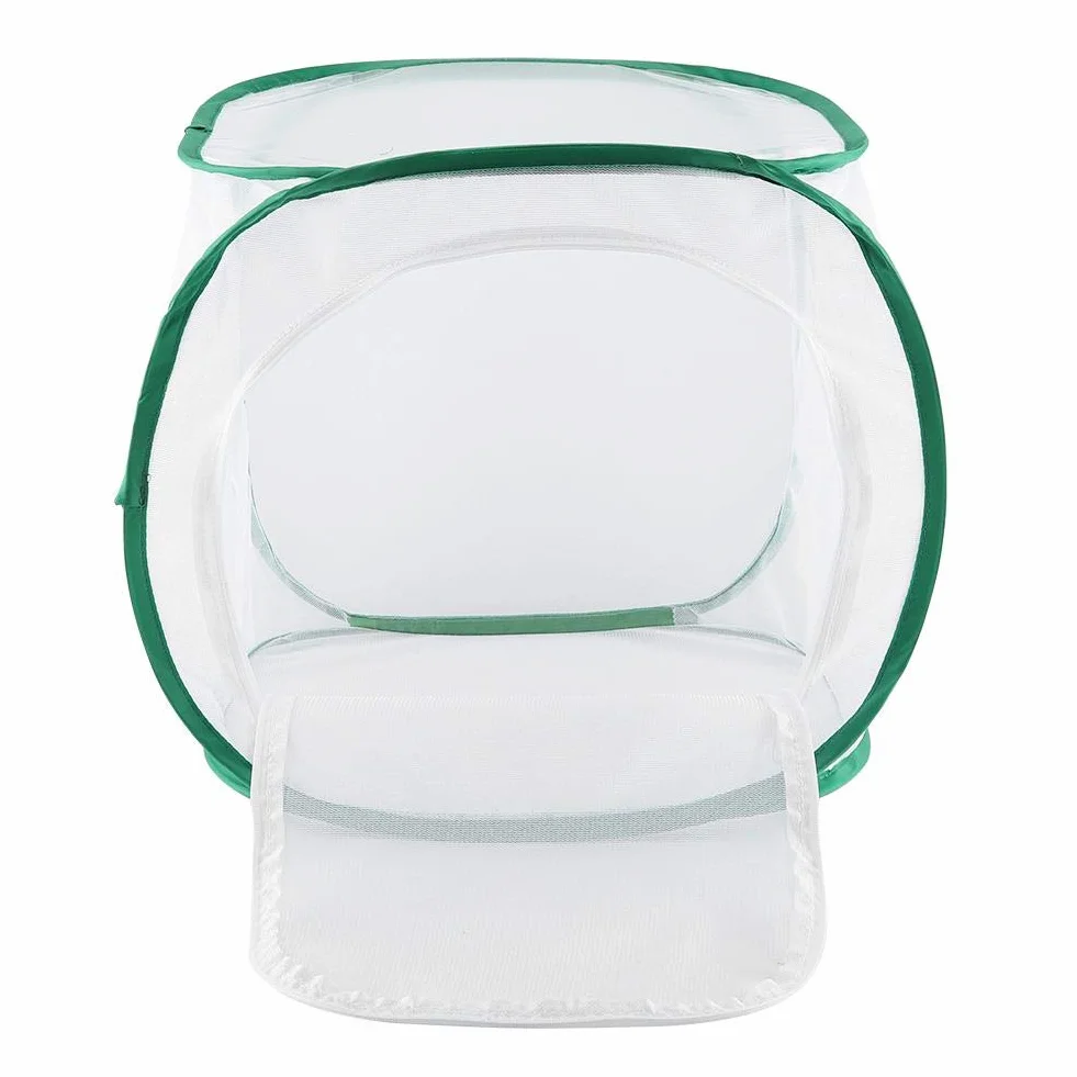 Grande Cage d'élevage pour Insectes et Papillons - Habitat Portable en Fil de Polyester 30x30x30 cm