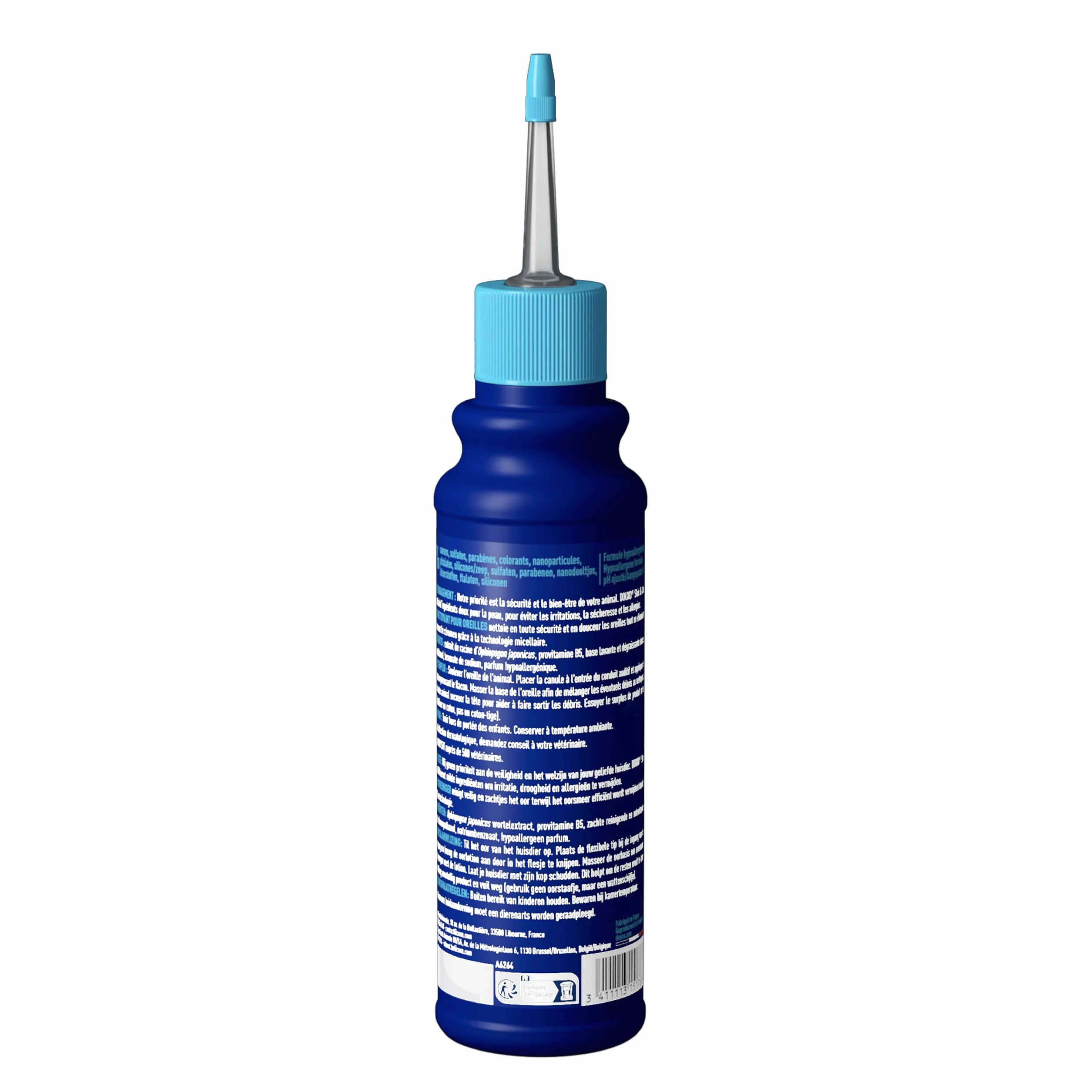 DOUXO Skin & Coat Spa - Ultra-Safe nettoyant auriculaire pour Chiens et Chats, 120 ML, nettoie l'oreille en Toute sécurité, Formule respectueuse de la Peau.