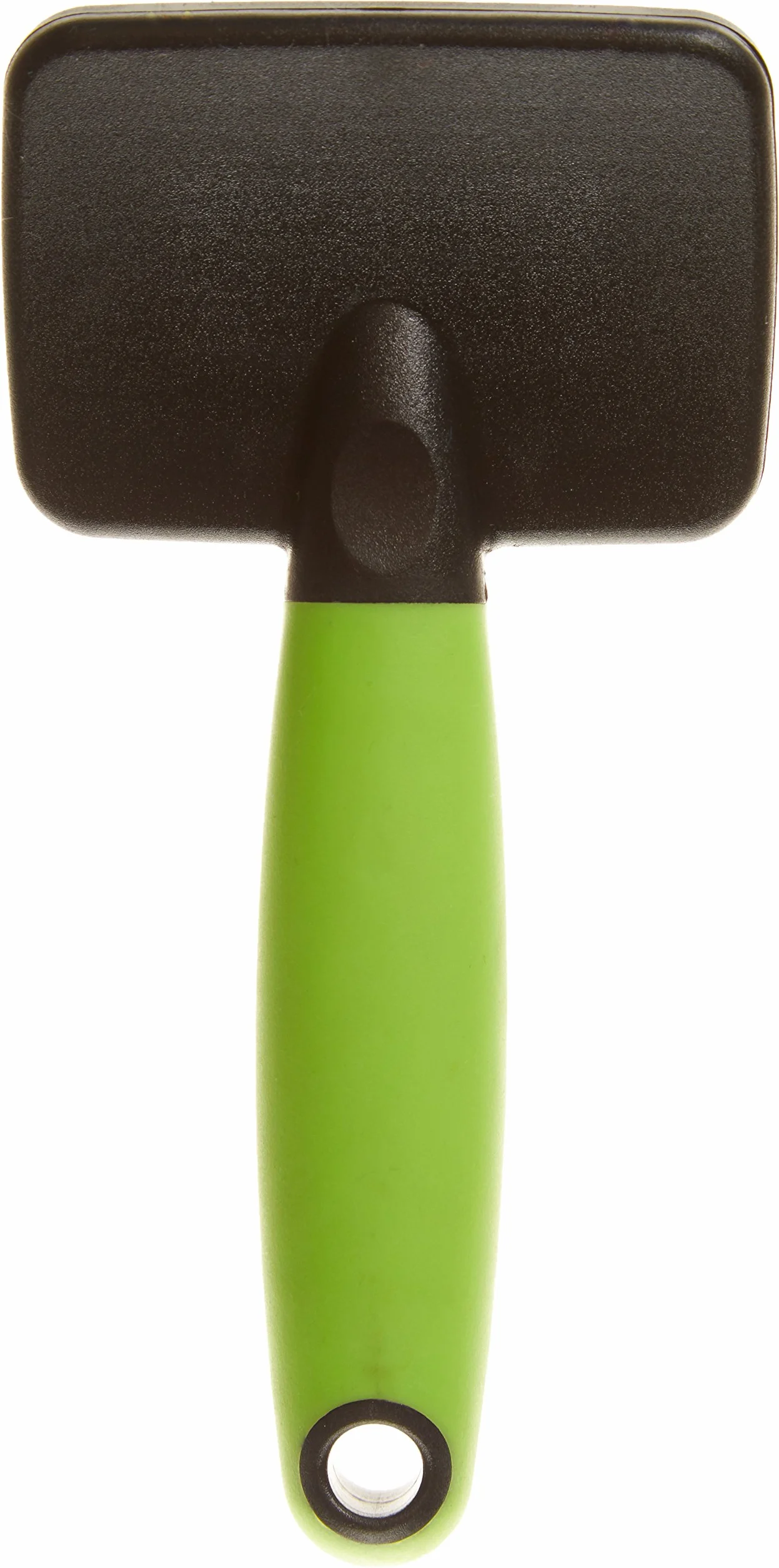 Ferplast Brosse Carde pour Chats Poils Mi‑longs à Longs Picots Inclinés Acier Inoxydable Poignée Ergonomique Souple Peigne Supplémentaire Inclus Taille S Vert