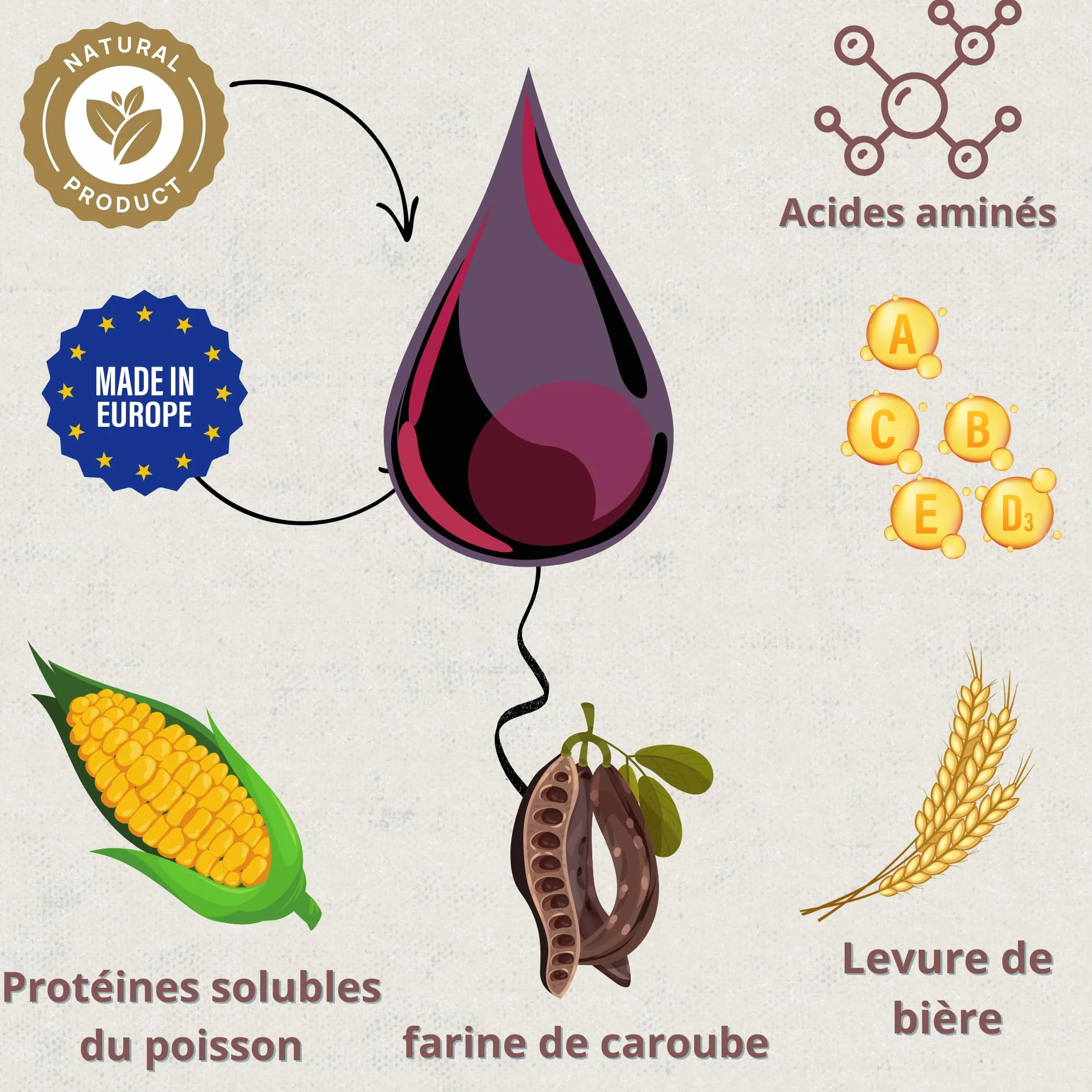 Promocare - Vitamines pour Chevaux 1 L avec acides aminés Essentiels et antioxydants - Complexe vitaminique B, E, C et A - Soutien au métabolisme, à l'énergie, à la récupération