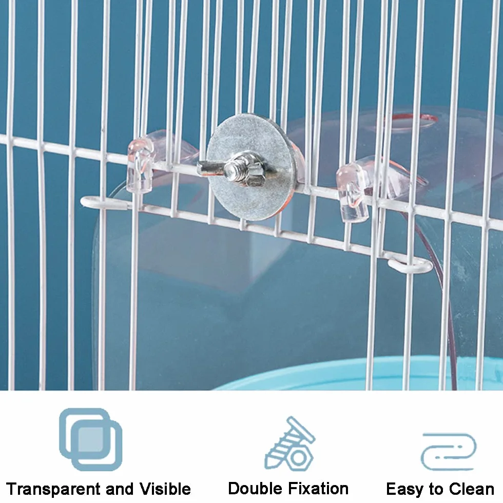 Baignoire pour Oiseaux Cage avec Crochets Suspendue