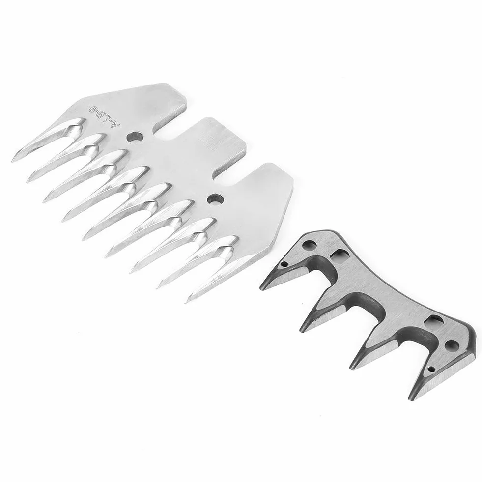 Lame de tondeuse acier inoxydable 9 dents droite remplacement coupeur