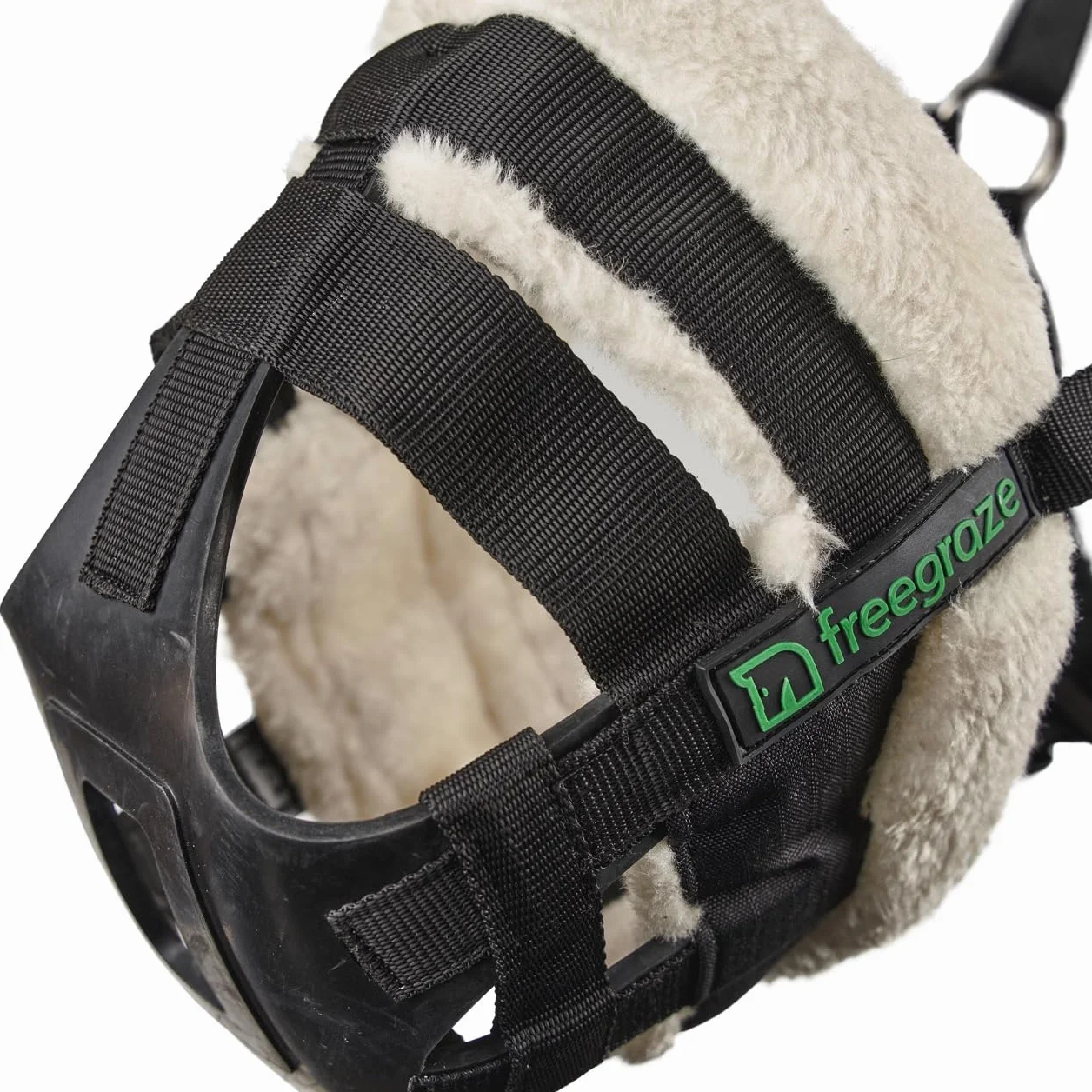 Shires FreeGraze AirFlow Muselière Noir