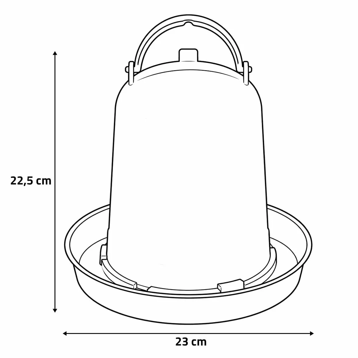 Abreuvoir Poules 3 litres
