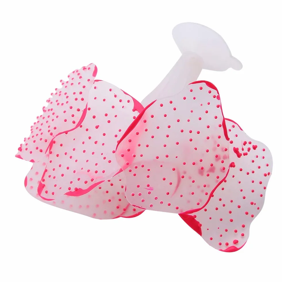 Decoration d'Aquarium Artificielle Rouge 8cm x 4.5cm 1 Unite