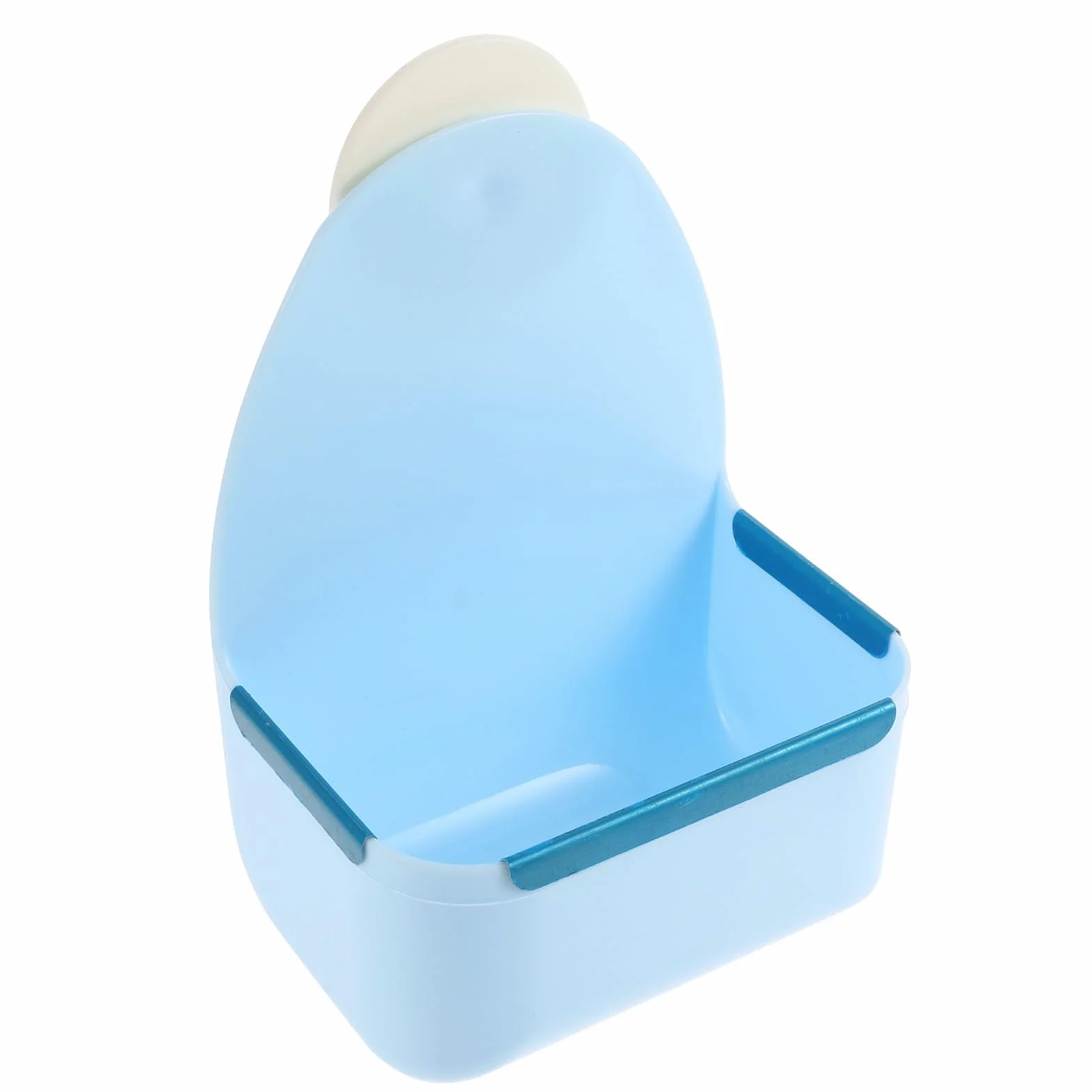 Gamelle Suspendue pour Petits Animaux Bol Alimentaire Anti-Renversement en Plastique Bleu Compatible Lapins Cochons D’Inde et Hamsters