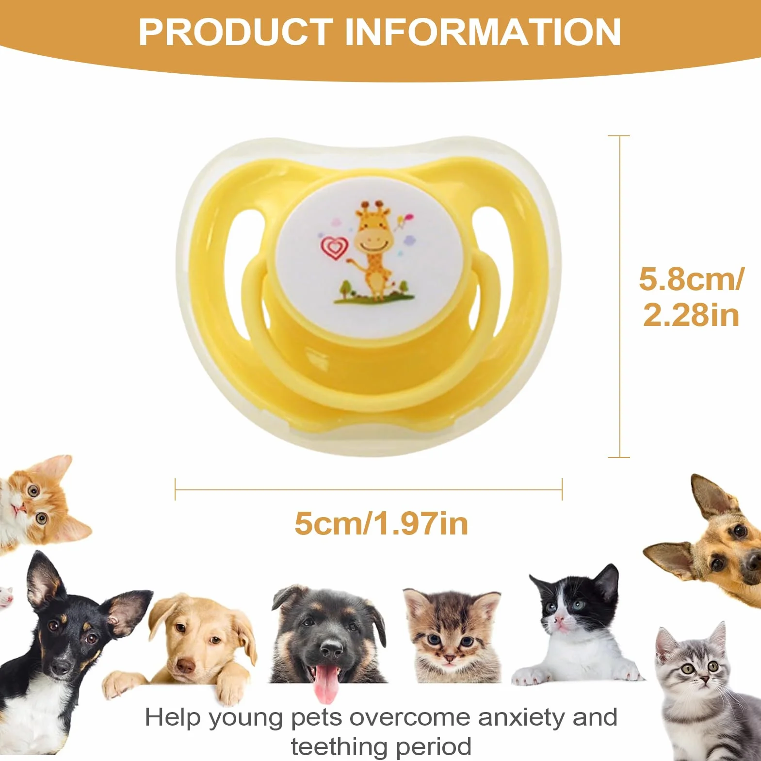 Tétine pour Chaton en Silicone Forme Papillon 4 Pièces avec Couvercle