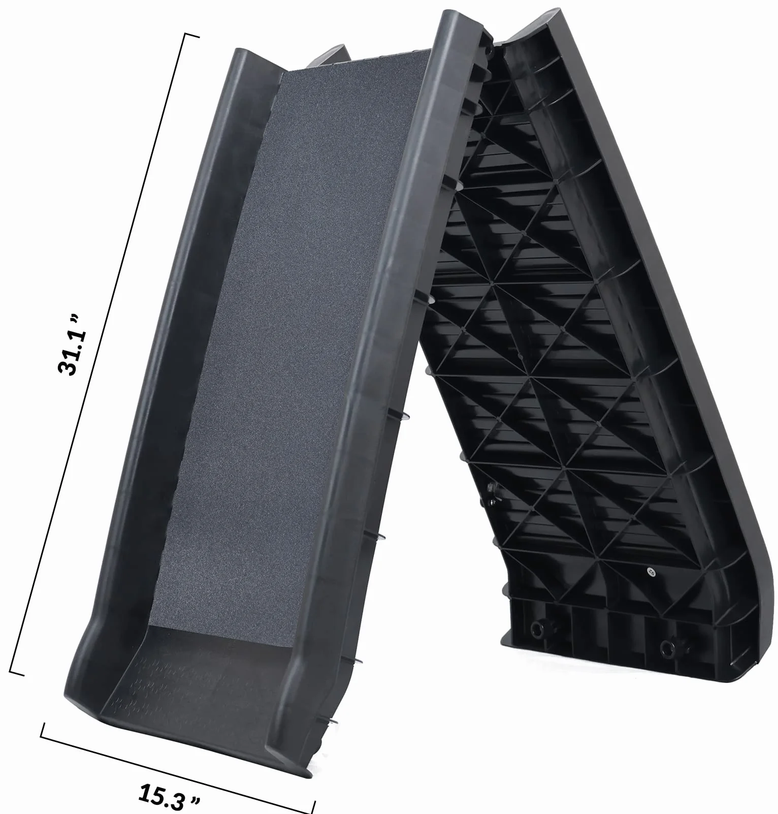 ELEVON Rampe pour Animaux de Compagnie, Noir, 81 × 41 × 21 cm
