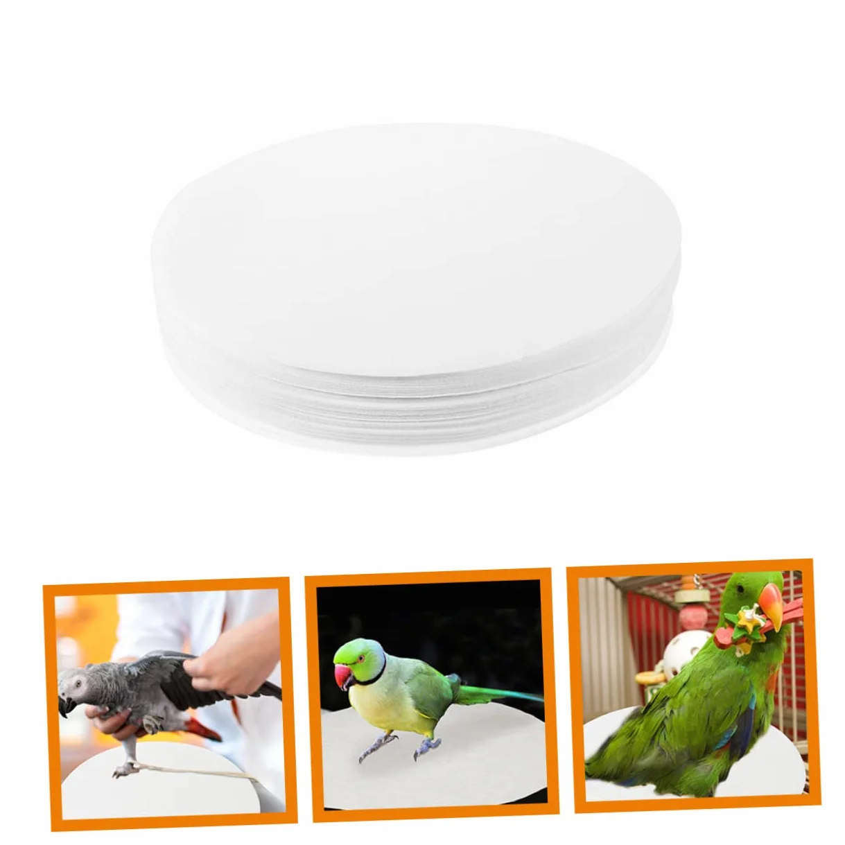 Toddmomy 100 Feuilles Coussins Absorbants pour Cage à Oiseaux Jetables Hygiéniques
