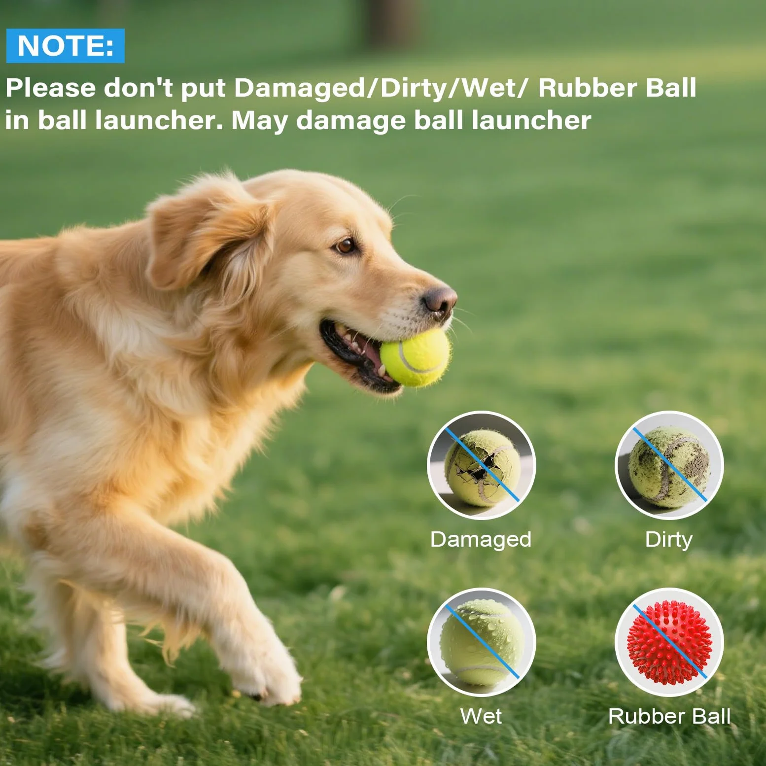 FAHKNS Lanceur Automatique de balles pour Chiens de Petite Taille, Jouet interactif d'intérieur/extérieur pour Chien, Lanceur de balles Rechargeable par USB, 3 à 9,1 m, Comprend 15 Mini balles de