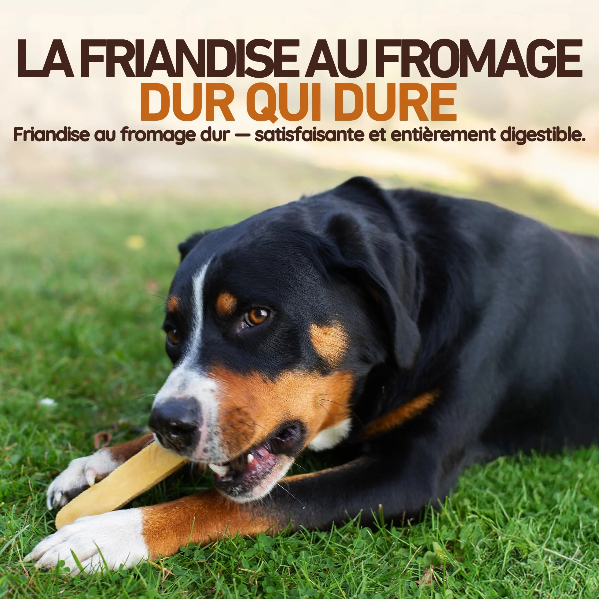 Fromage de Yak Jouet pour Chien à Mâcher M 72g – Bâtonnet Dentaire Dureté Fromage de l'Himalaya Churpi Friandise d'Éducation