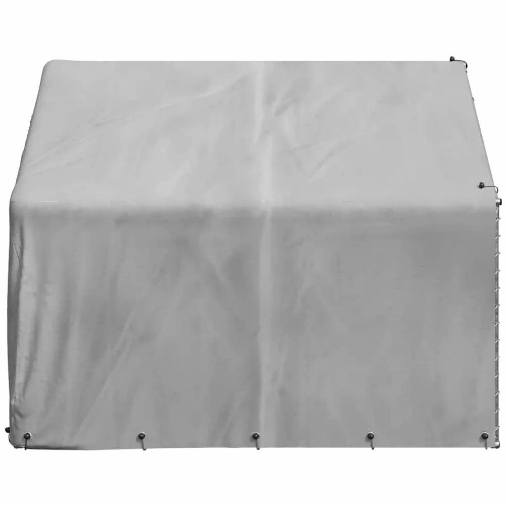 Chenil d'extérieur pour Chien Métal Acier galvanisé 2x2x1,5 m
