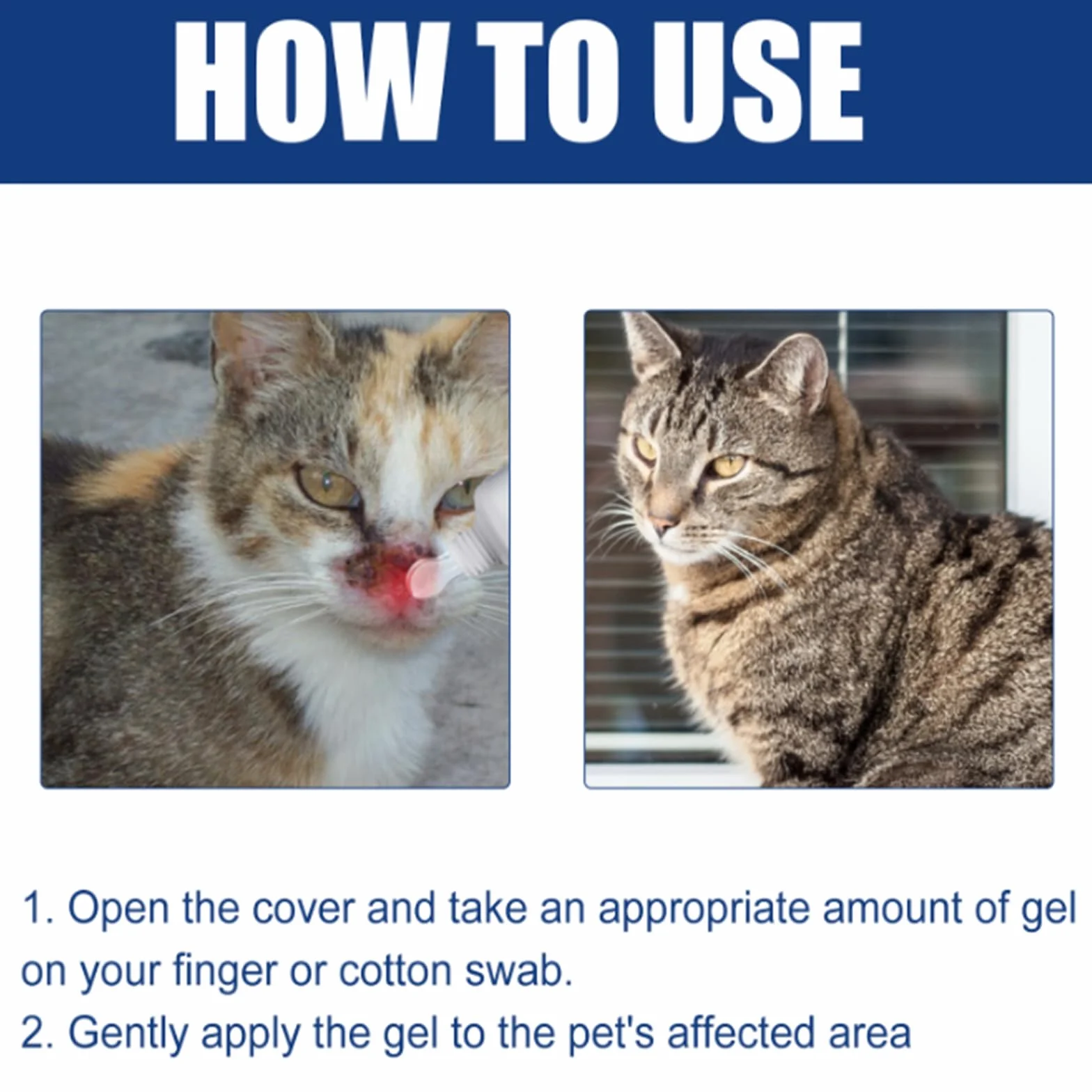 Gel Soin des Plaies pour Animaux, Chiens et Chats, Imperméable
