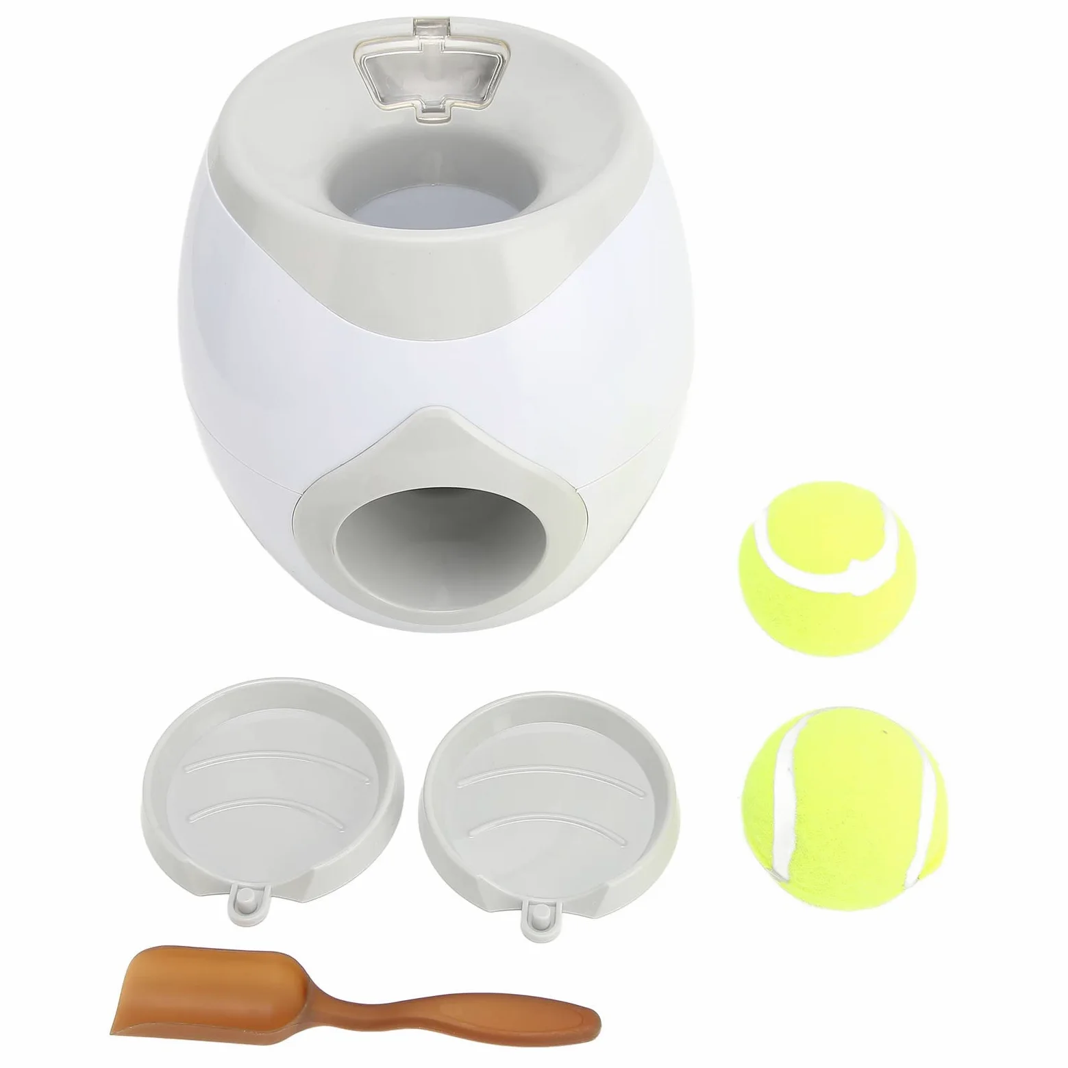 Focket Lanceur de balles automatique pour chien, 2 balles de tennis, jouet interactif pour chien, extérieur