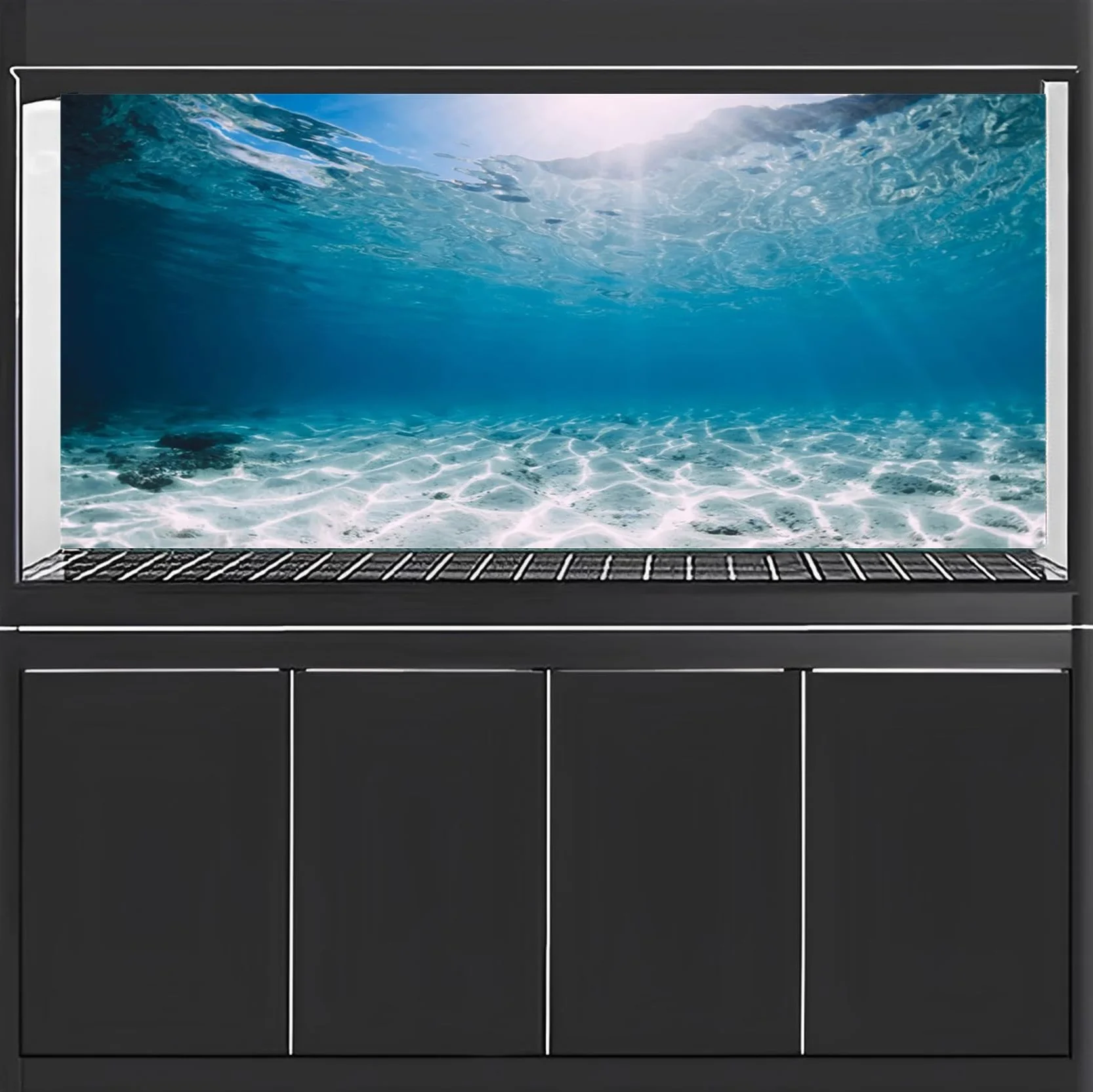 Winylowe Tło Akwarium Ocean Podwodny 61x30cm