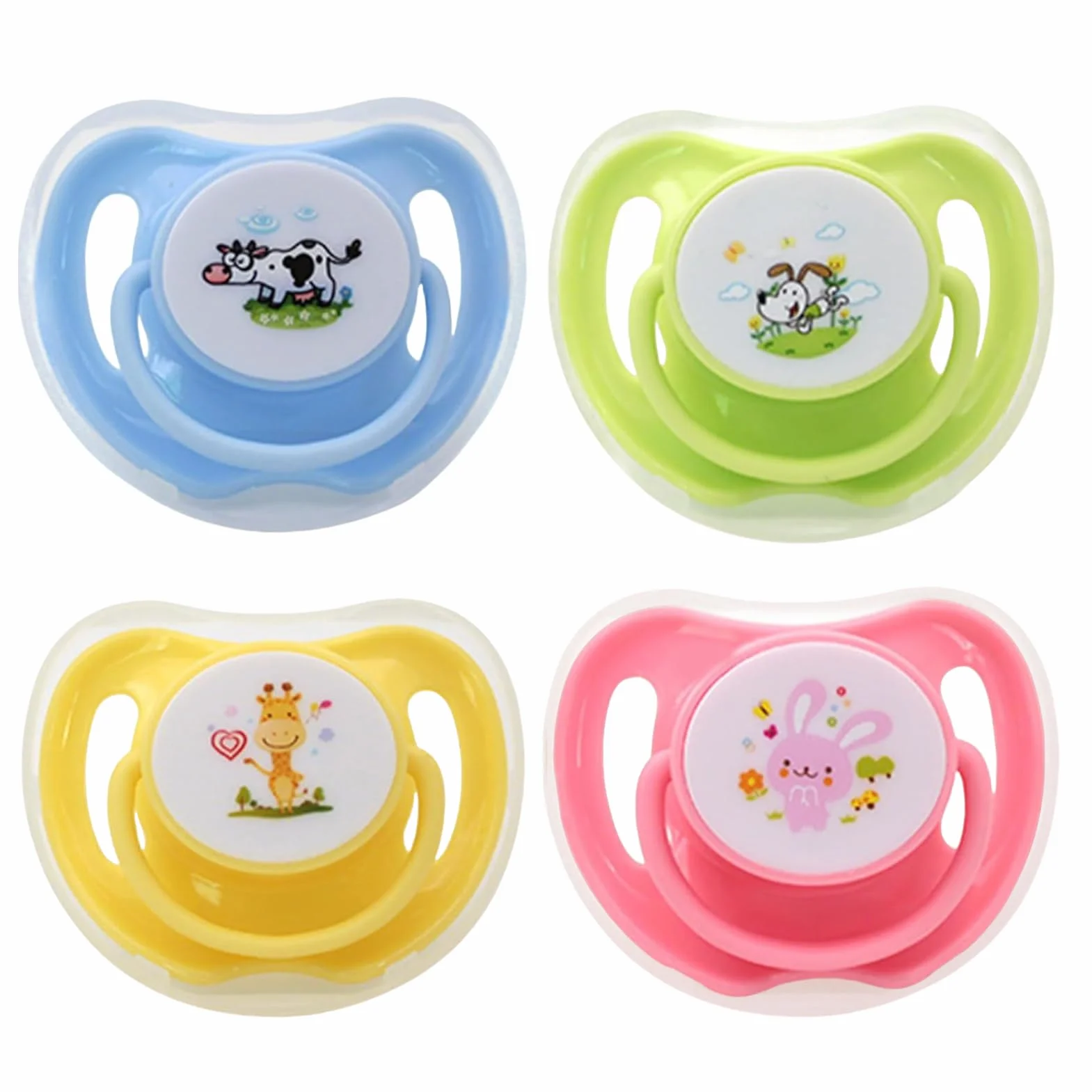 Tétine pour Chaton en Silicone Forme Papillon 4 Pièces avec Couvercle