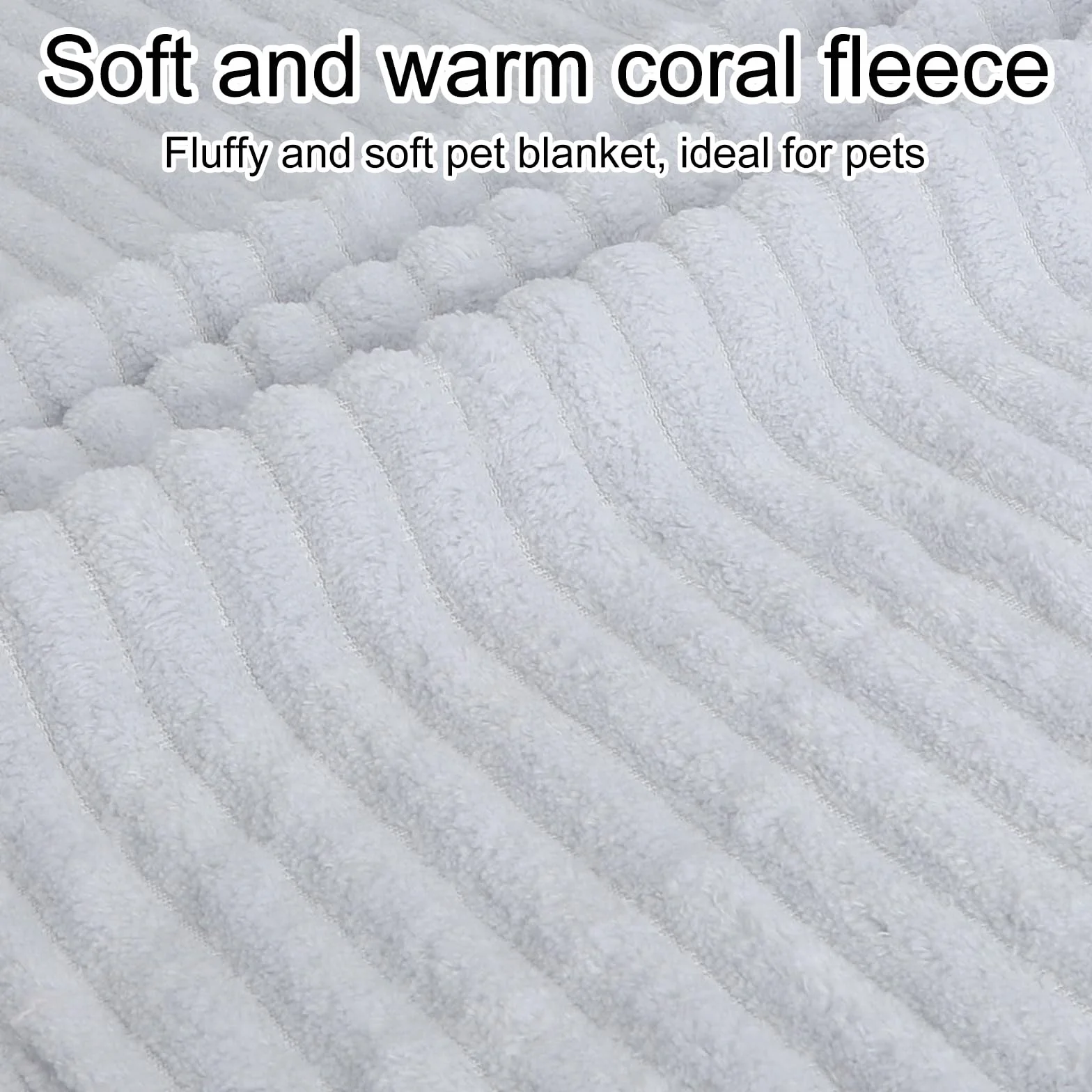 Couvertures pour Animaux en Polaire Corail, Couverture Chien Chat Lavable en Machine, Imperméable et Anti-Poils, 4PCS