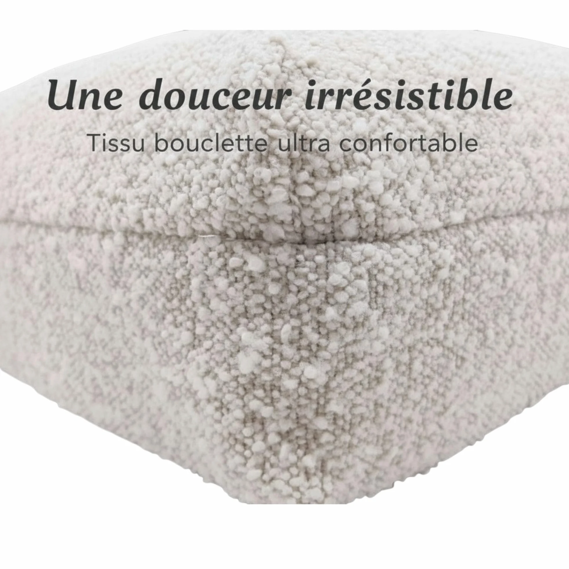 Duff® Lit Orthopédique Chien Grande Taille L (115x90 cm) – Matelas Mémoire de Forme Haute Densité – Tissu Bouclette Premium, Housse Lavable – Confort Durable & Élégant