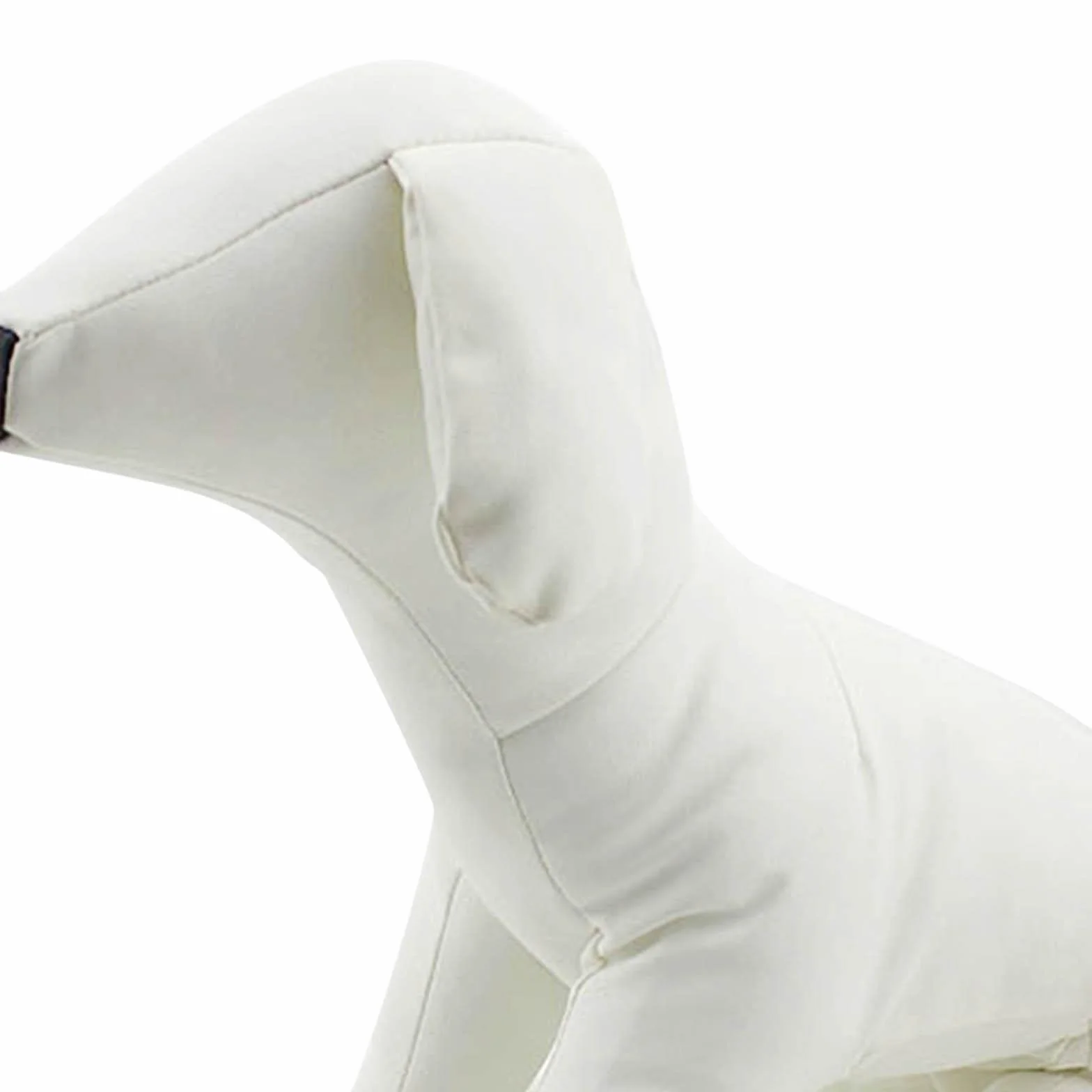 Mannequins pour Chiens en PU Taille L Blanc Assis pour Exposer des Vêtements