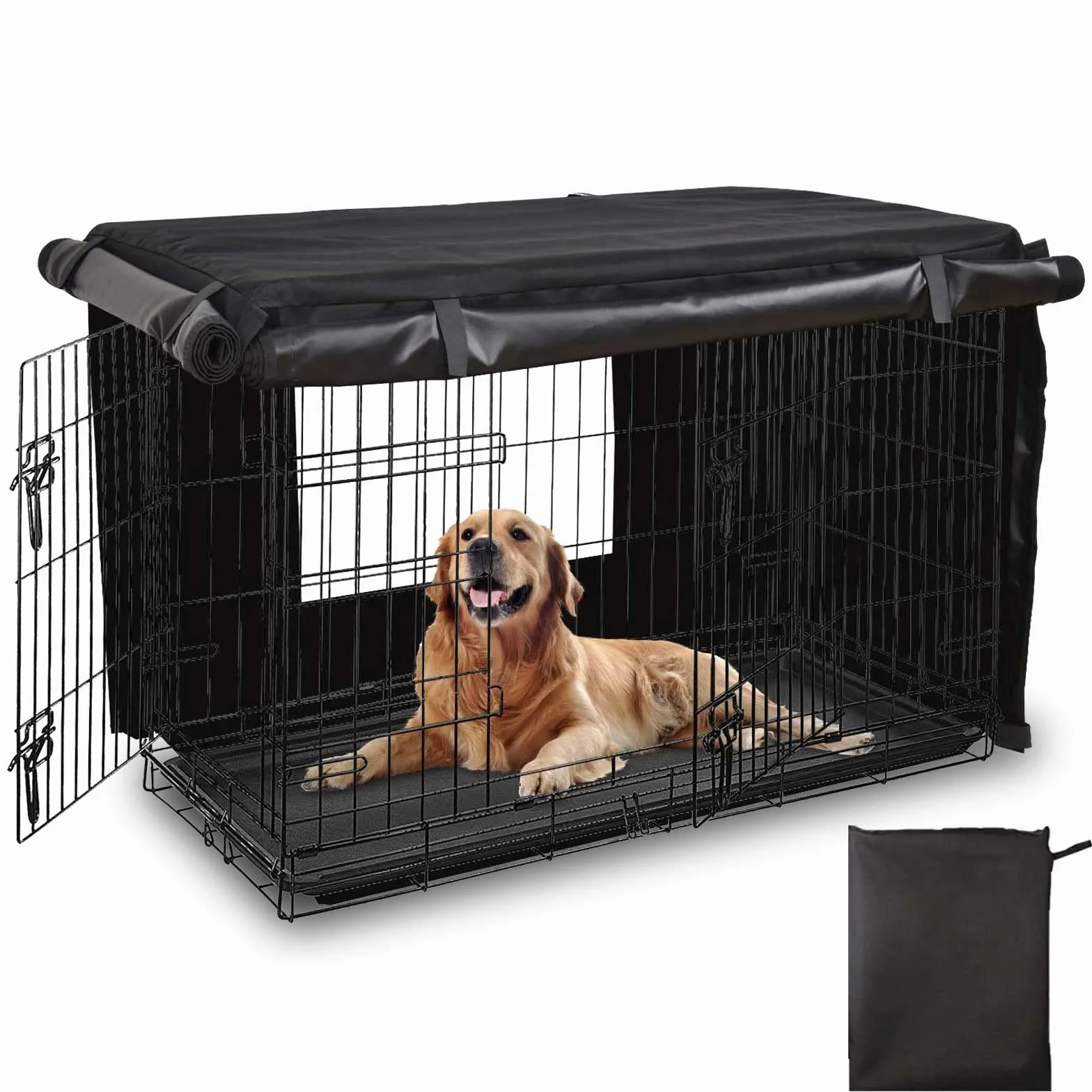 Cage Chien Protection, Tissu Oxford 420D, Multifonctionnelle, Adapte à la Plupart des Caisses