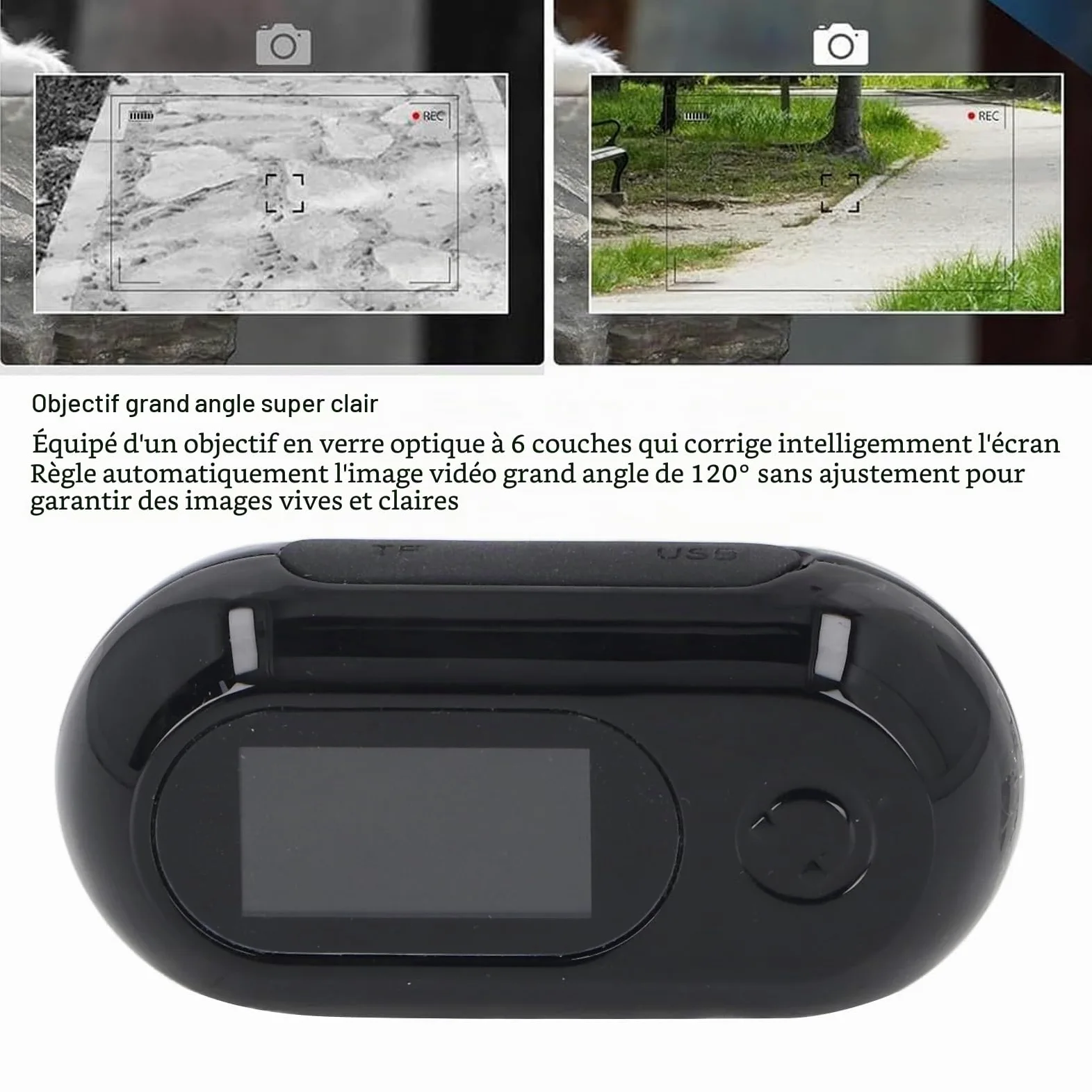 Collier de Caméra pour Chat, Pas de WiFi Nécessaire, Caméra d'action Sportive 30 IPS avec Enregistrements Vidéo, Mini Caméra Corporelle pour Chats, Chiens, Animaux de Compagnie
