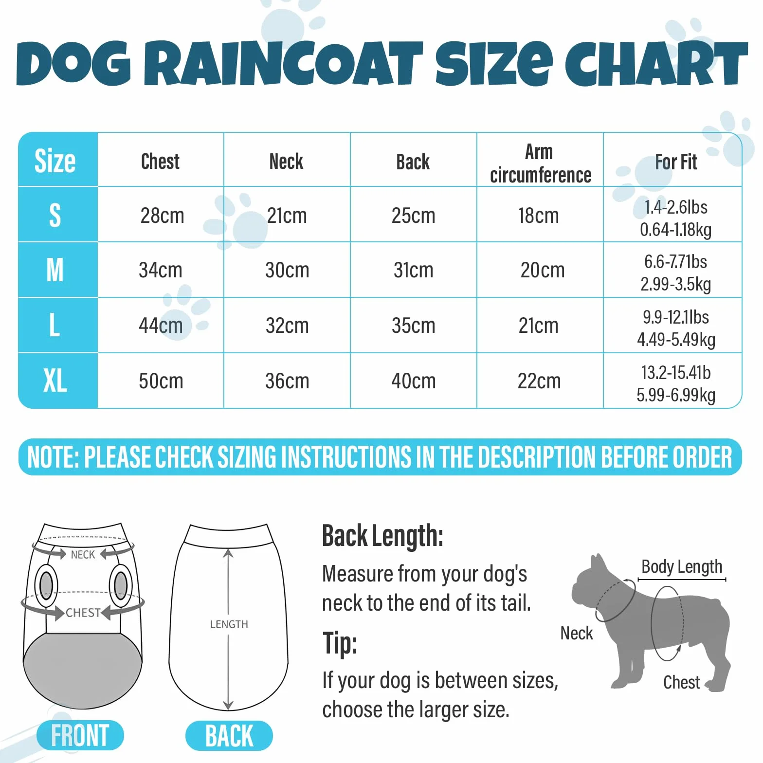 Lot de 2 Manteaux de Pluie imperméables et légers pour Chien avec Trou pour Harnais, Manteau de Pluie avec Capuche pour Chiens de Petite Taille 1-6kg (Jaune, M)