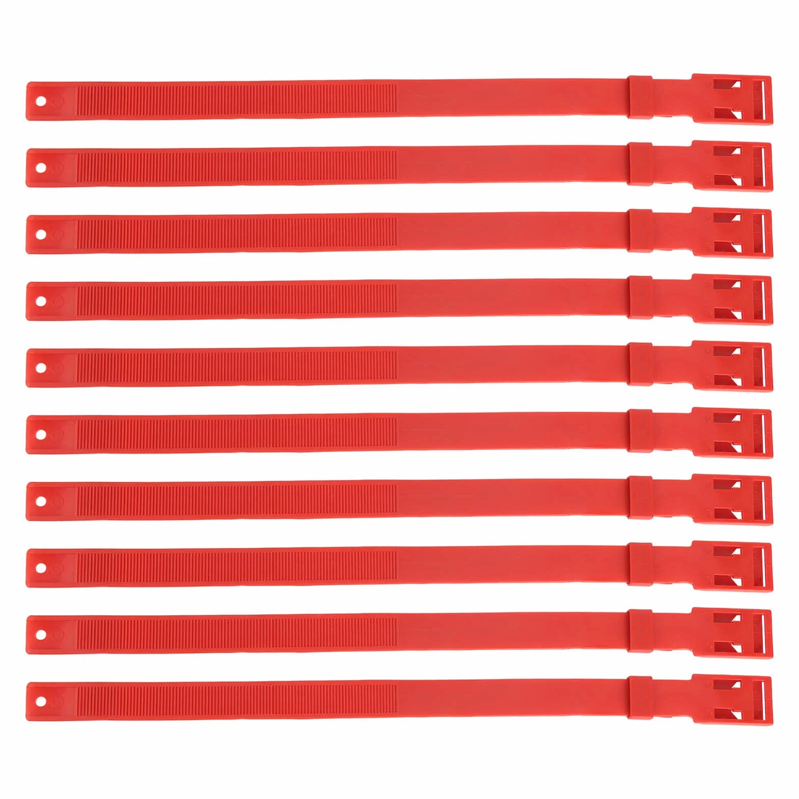 Colliers d'animaux de Ferme, Colliers de Chèvre en PU Multifonctionnels Doux Réglables 10PCS (Rouge)
