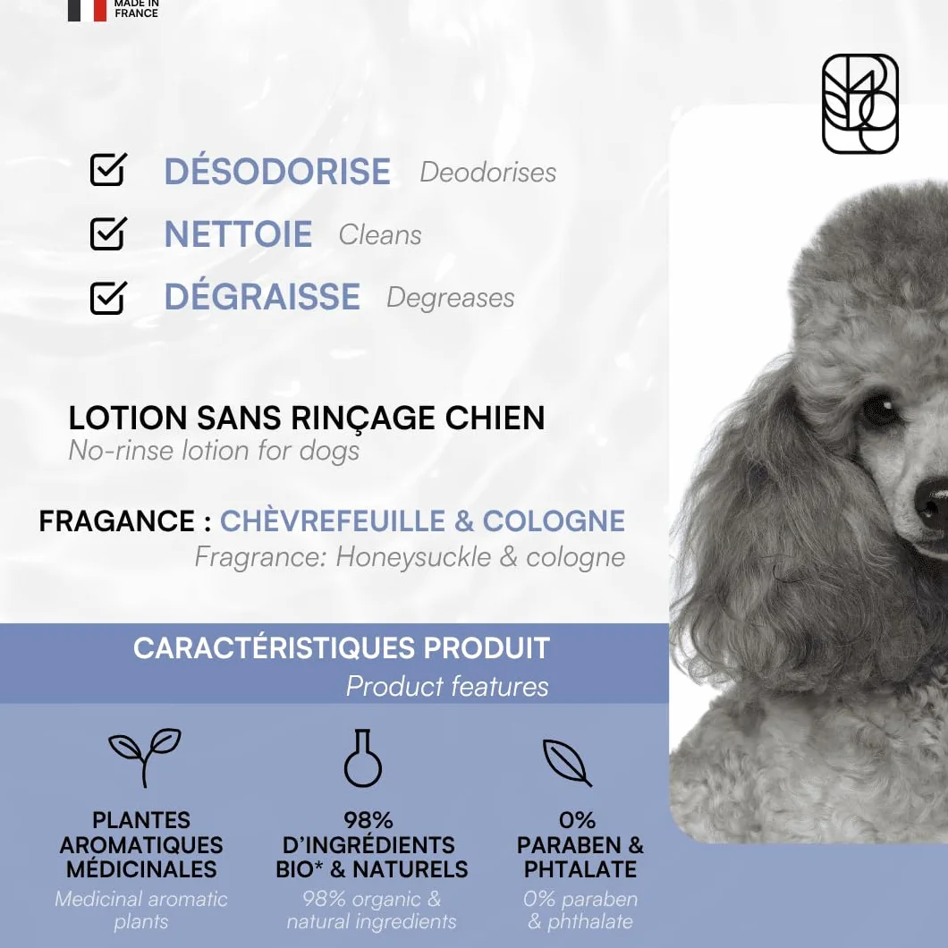 BIOGANCE - Lotion sans rinçage Chien (No Rinse)