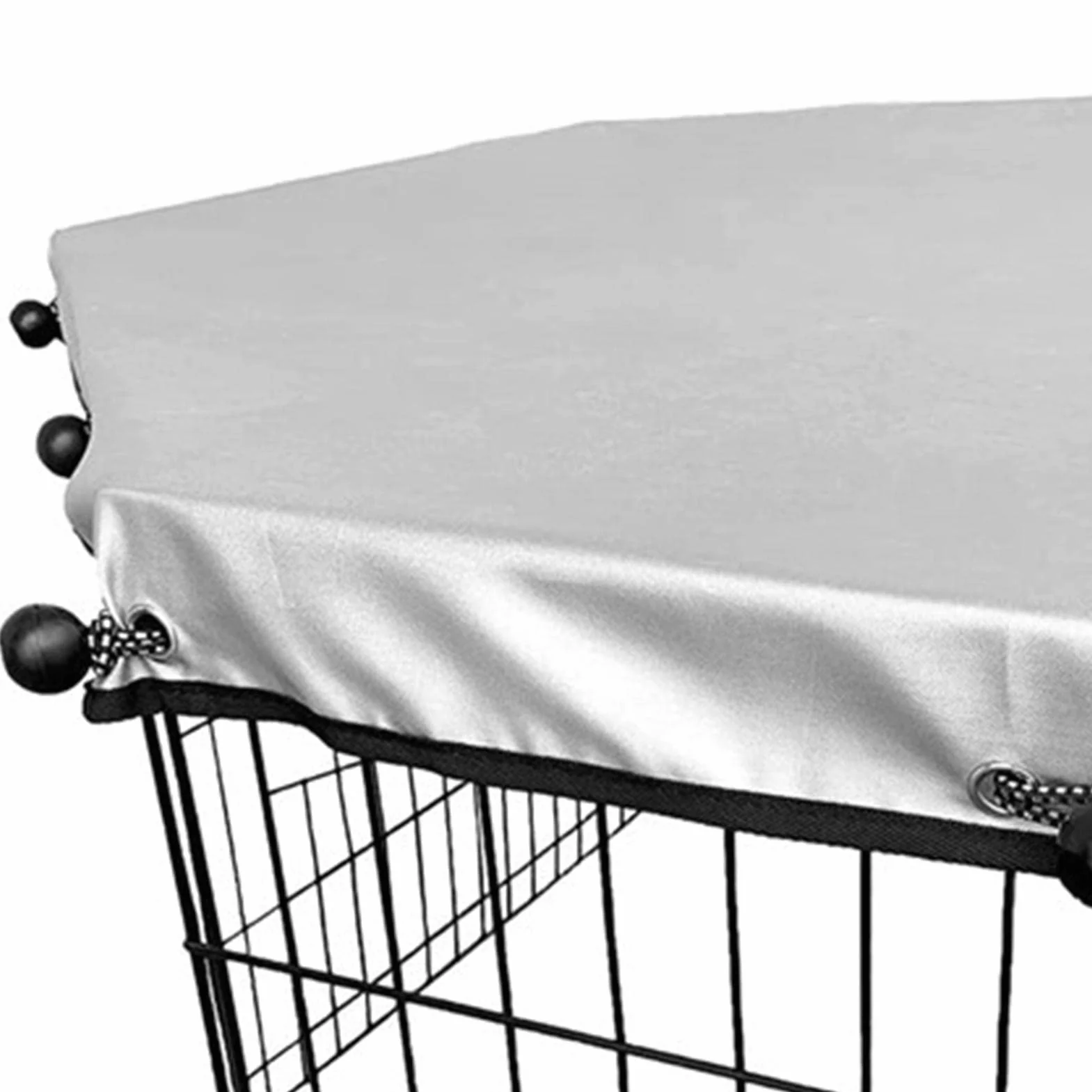 Parc pour chien Teksome Housse supérieure résistante au soleil et à la pluie Tissu maillé pliable lavable