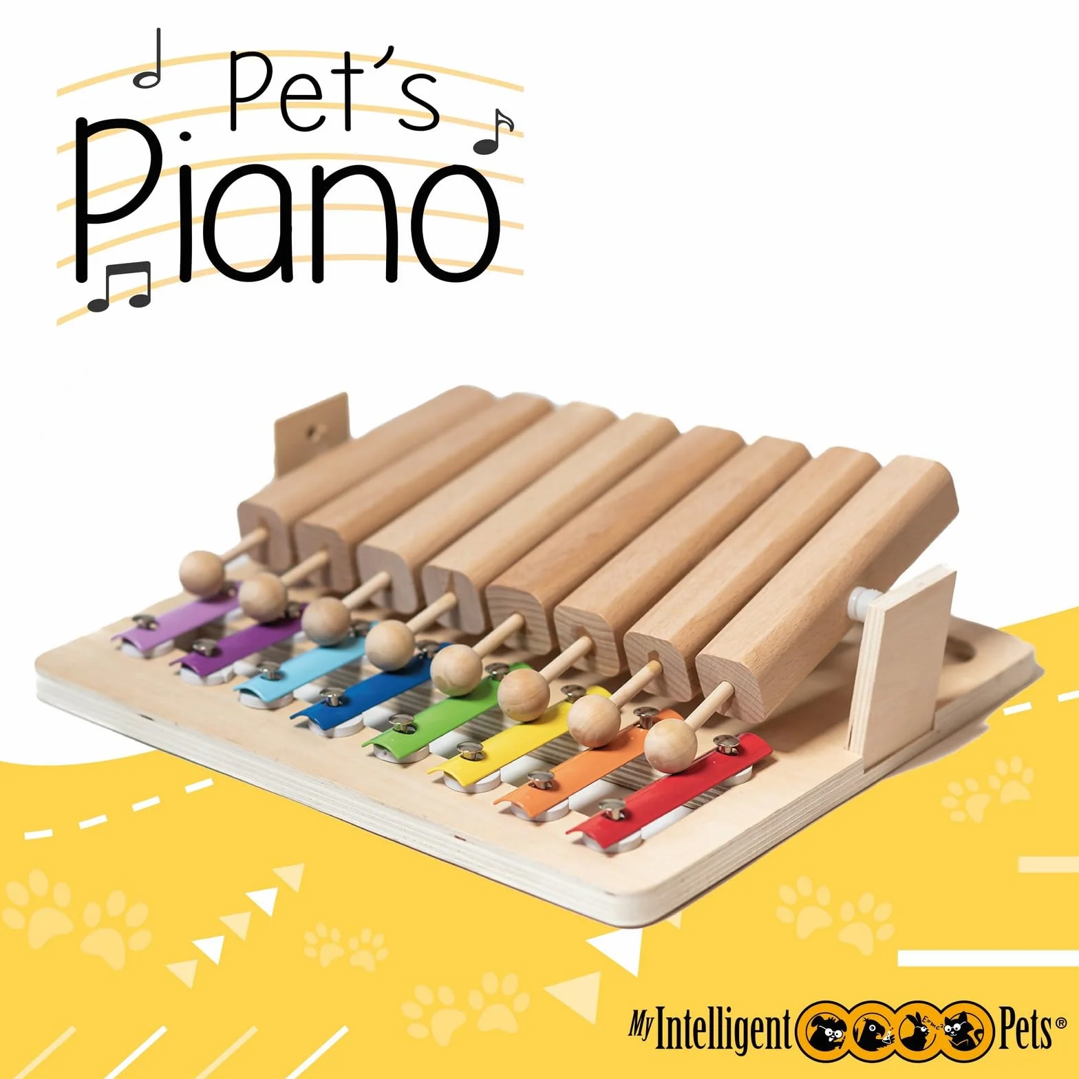 Jouet Chien Occupation – Jouet Interactif pour Chat et Chien - Jeu Intelligence pour Chiens, Jouet Chat Interactif pour Stimulation Mentale et Antiennui - Piano