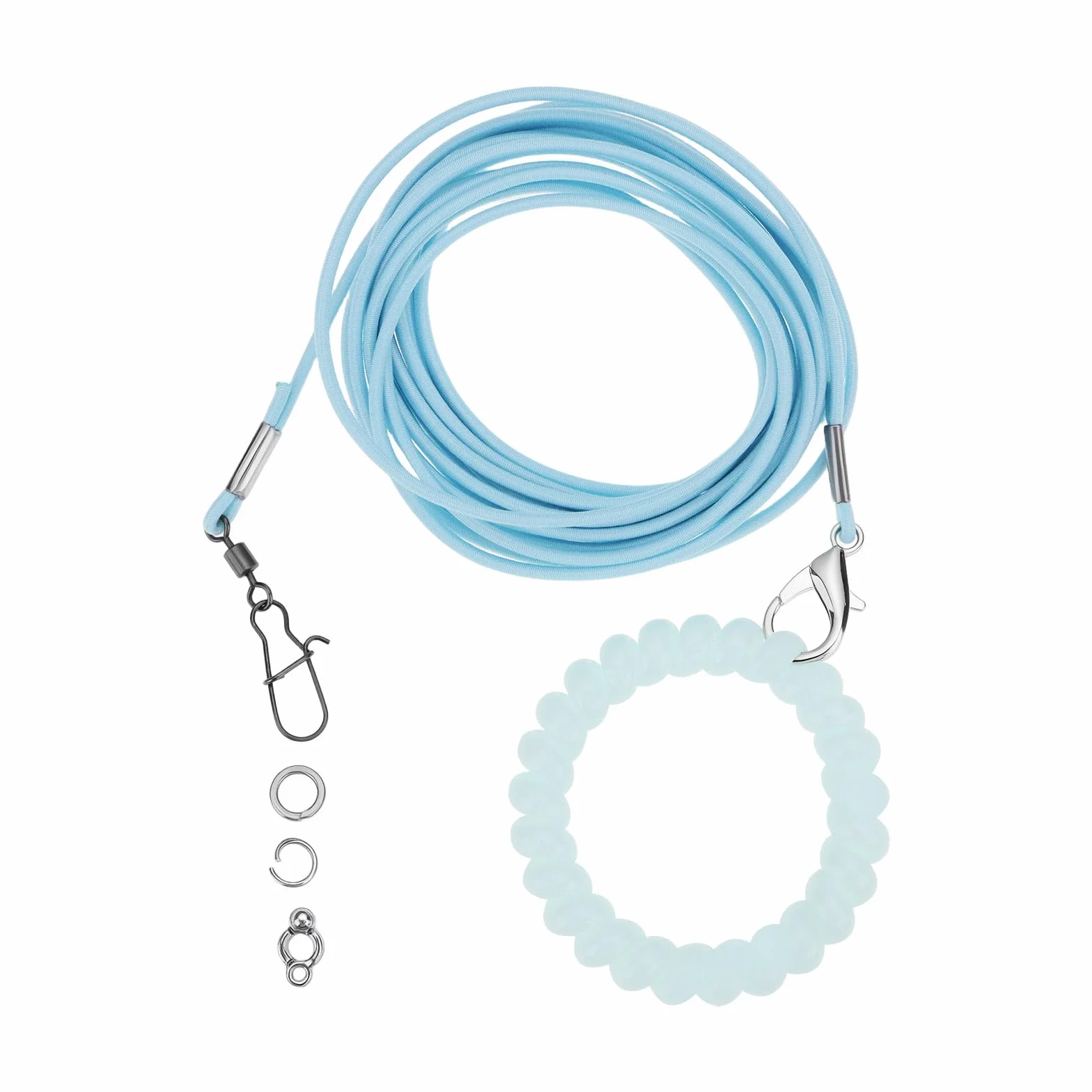 Harnais pour oiseaux avec anneau 4 # Bleu 3 m