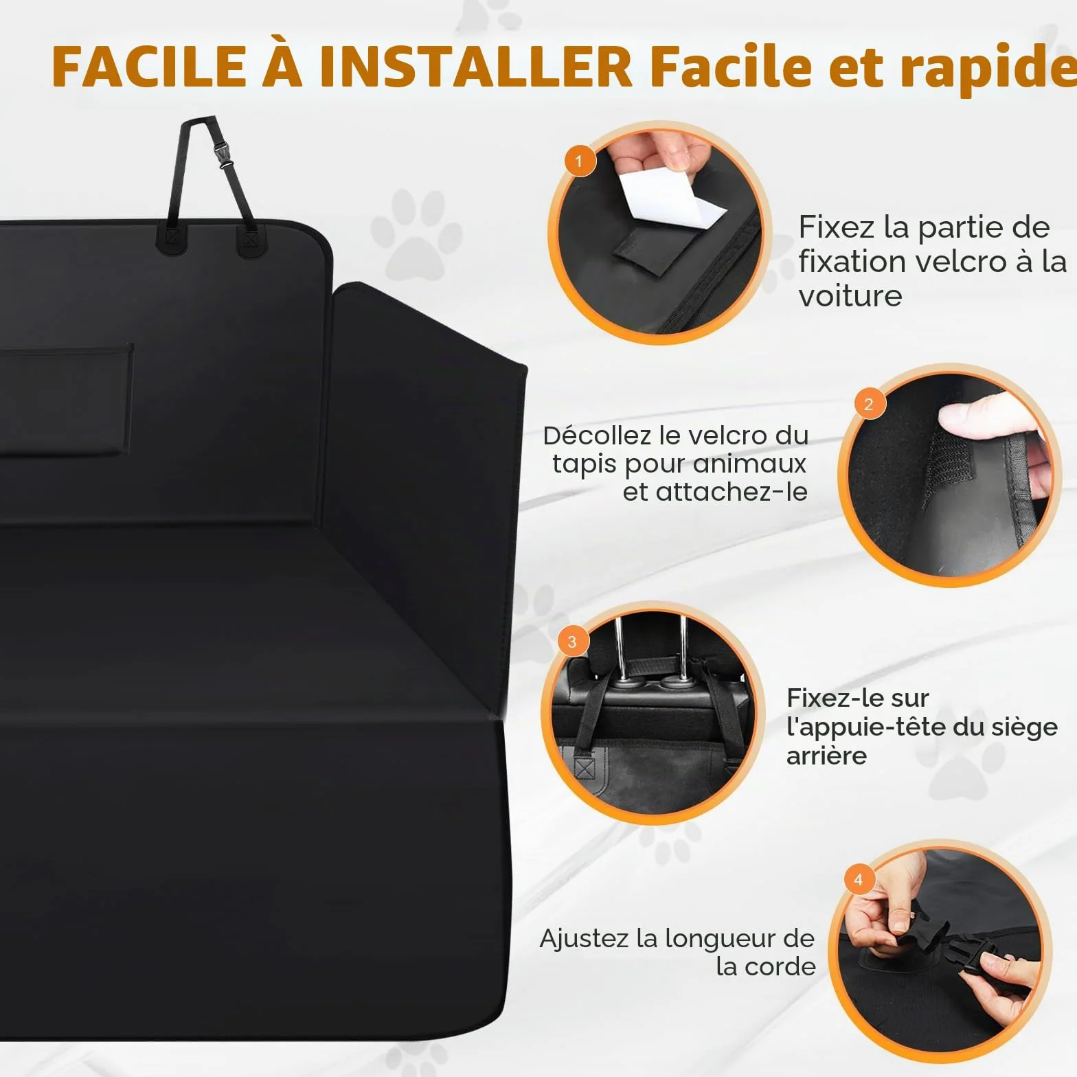 Zanfqvo Protection Coffre Voiture Chien avec Protection latérale Imperméable Antidérapante Housse de Coffre Universelle