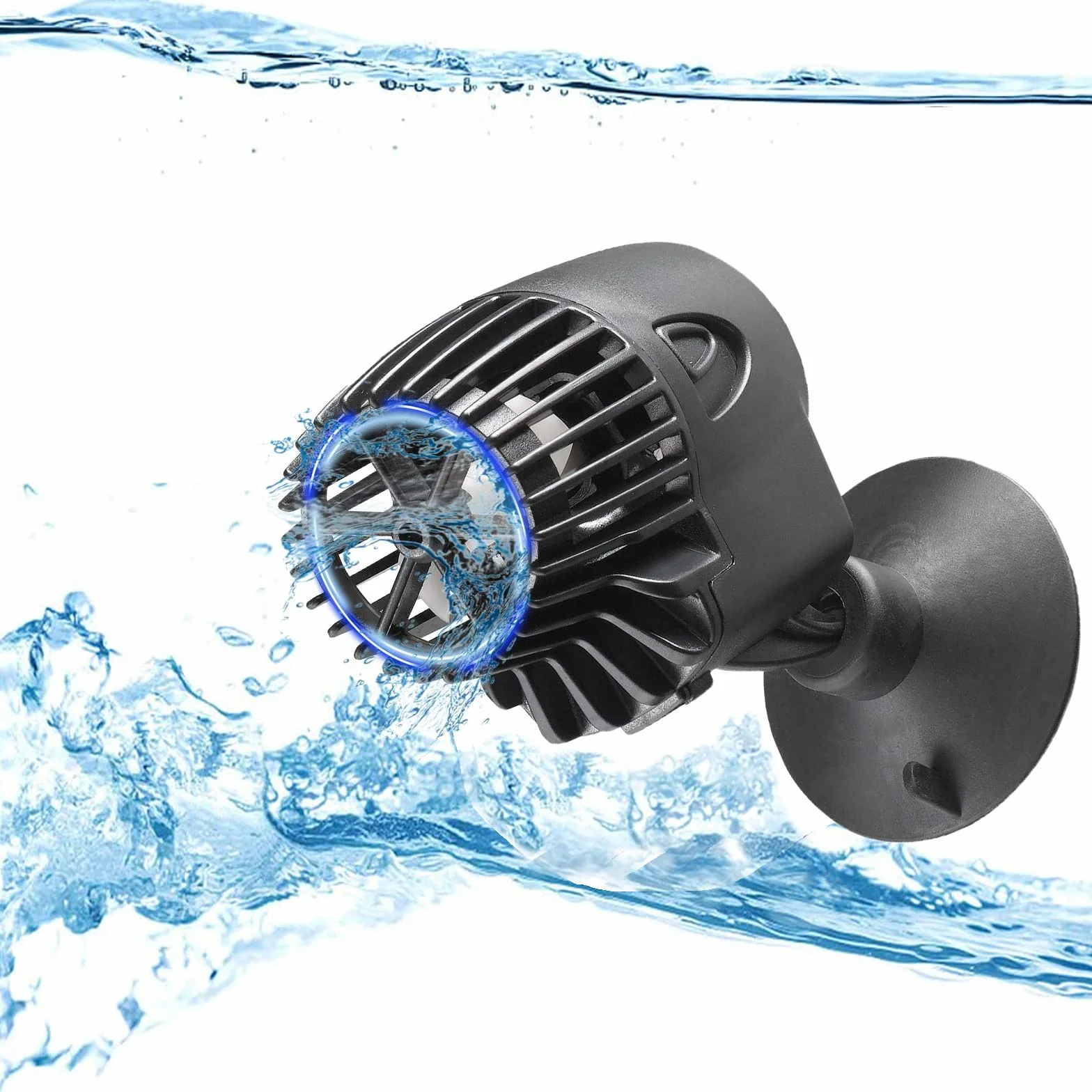 Pompe de circulation Wavemaker 3000L/H 360° pivotante Noir pour aquarium eau douce salée