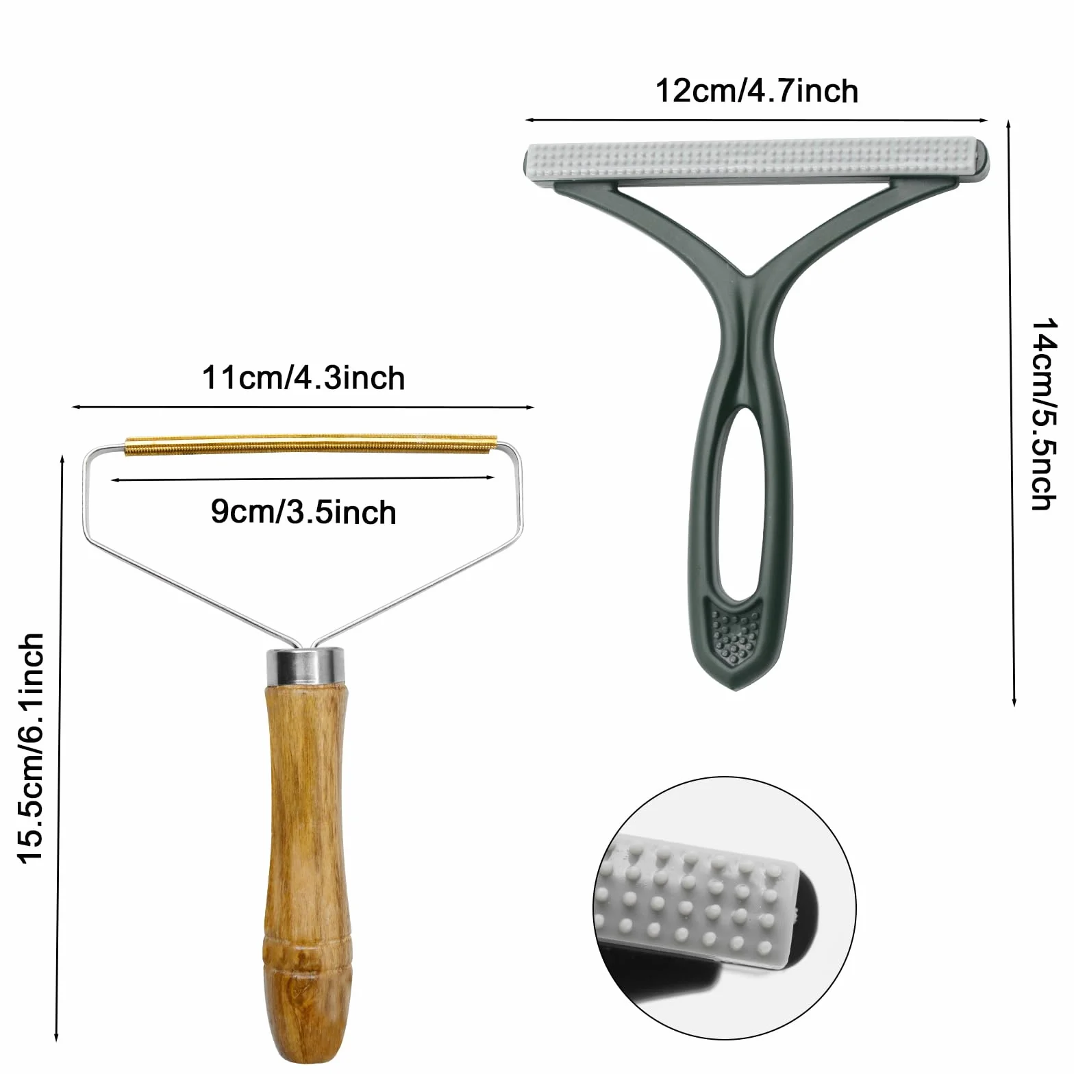 Pumuky Manual Pile Razor 2pcs Ramasse Poils Coupe Brosse Anti Poils Chien Chat Animaux Portable Lint Remover