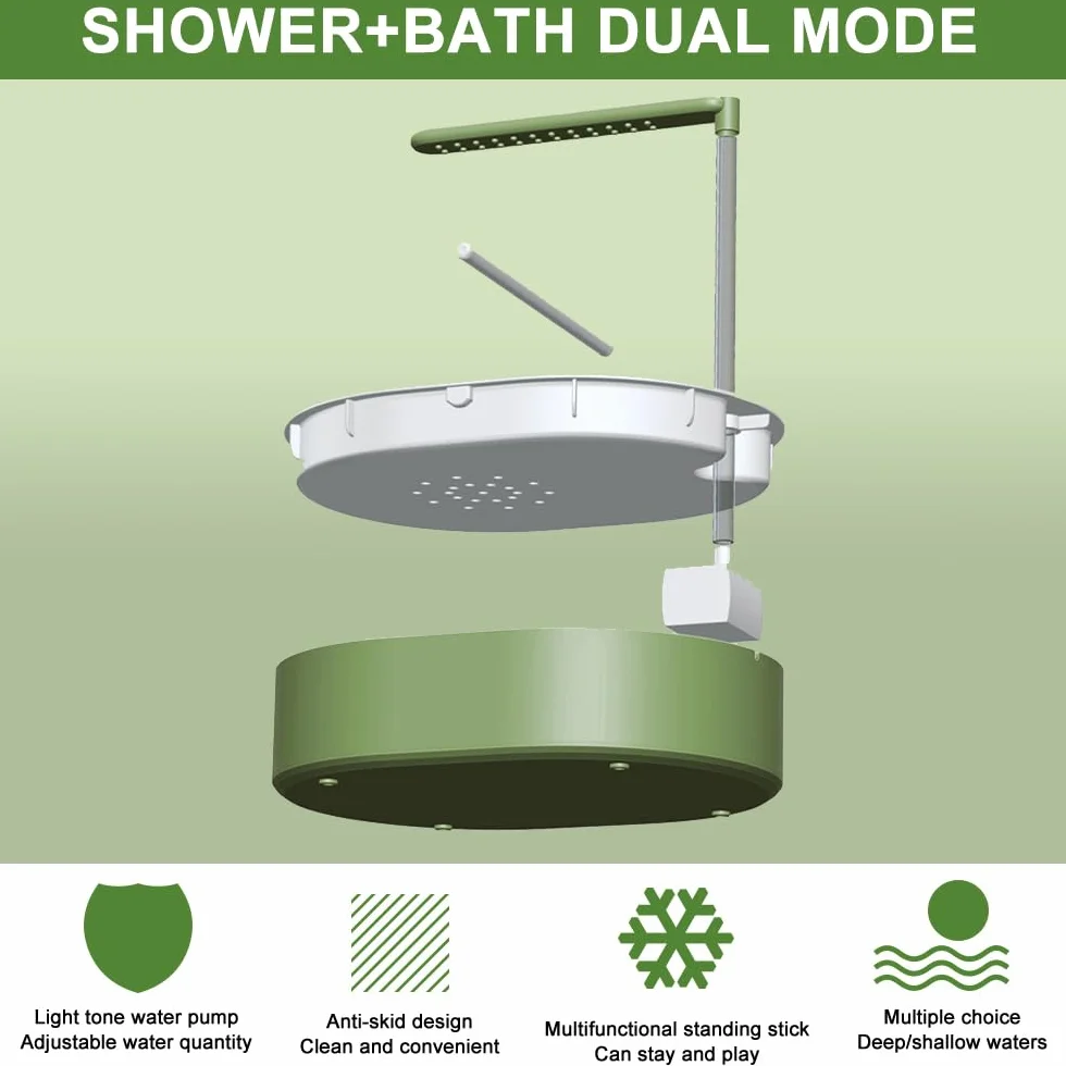 Douche à Oiseaux Automatique avec Douche d'eau Circulante pour Perroquet, Perruche, Cacatoès Vert