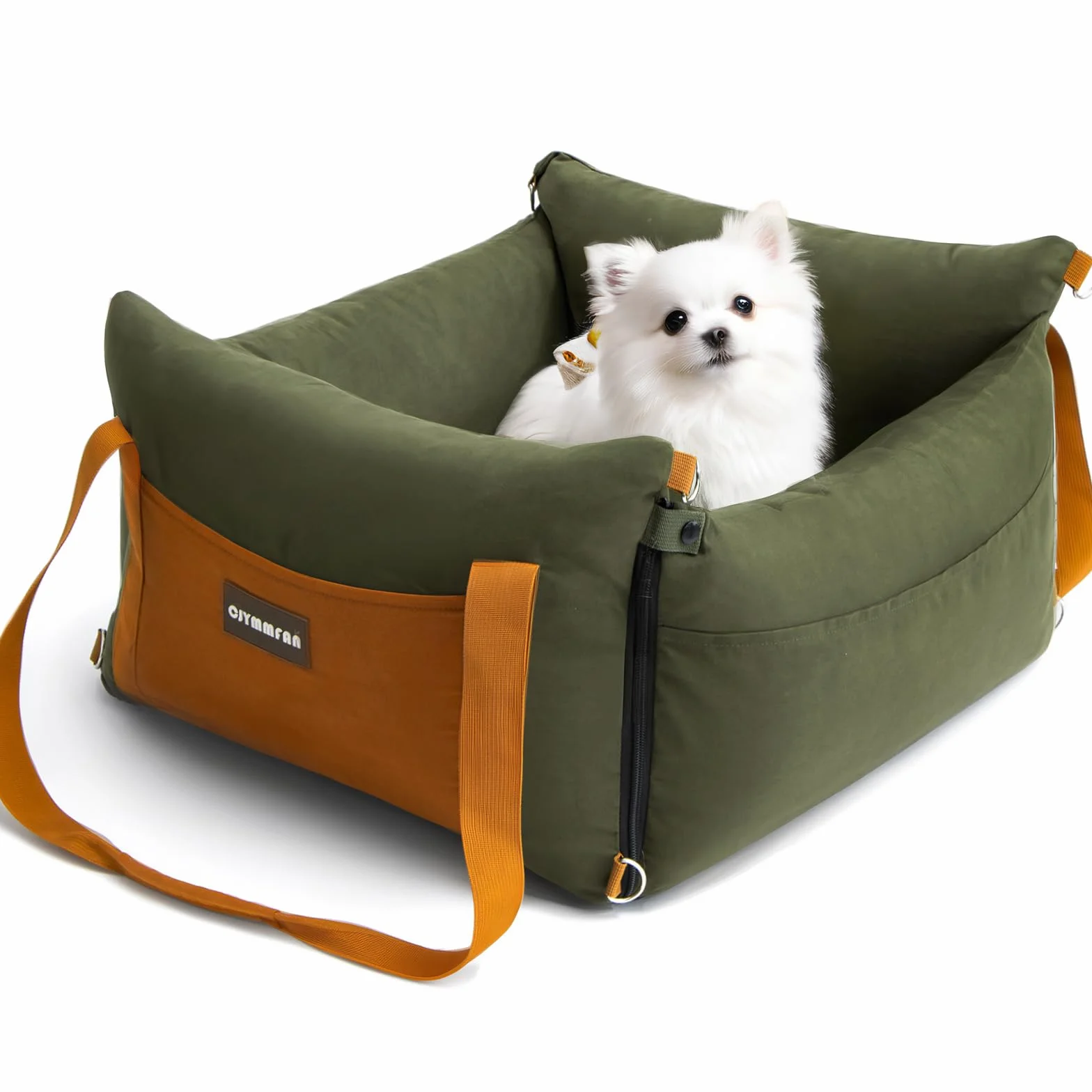 Siege Auto Chien Voiture Portable pour Petite et Moyenne Moins de 15kg avec Aire de Repos Extensible et Clip de Sécurité
