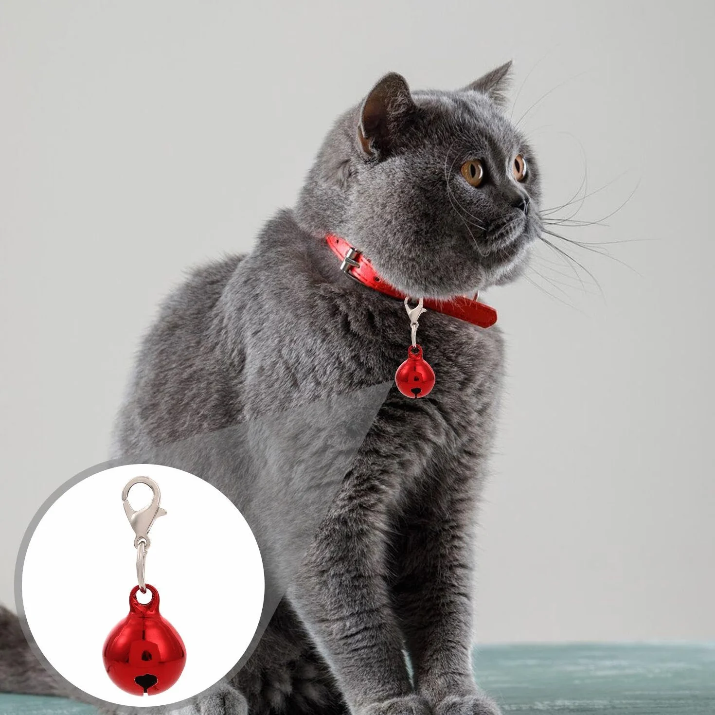13 Pendentifs de Cloche Colorés pour Animaux de Compagnie, Cloches de Collier, Porte-Clés Décoratifs