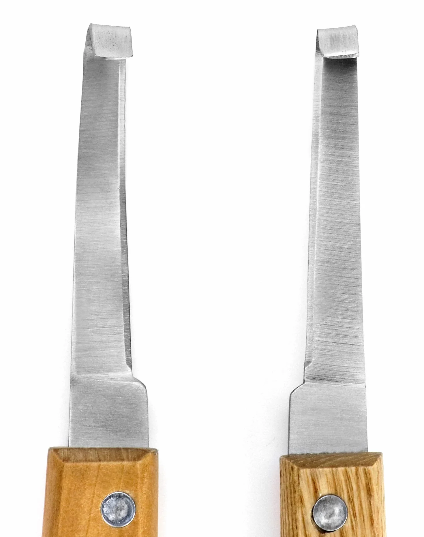 QWORK 2 pièces couteaux à sabots grattoir 21.5 cm droitier gaucher manche ergonomique pour bovins ovins chevaux