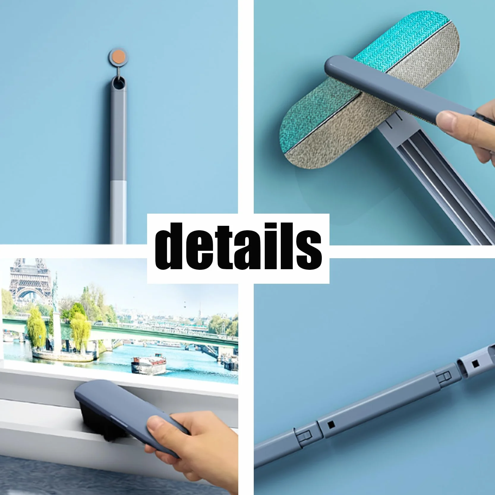 4 In 1 Pet Hair Remover, Durable, Reusable, Washable Lint Cleaner for Dog and Cat Furniture Carpets Clothing Bedding