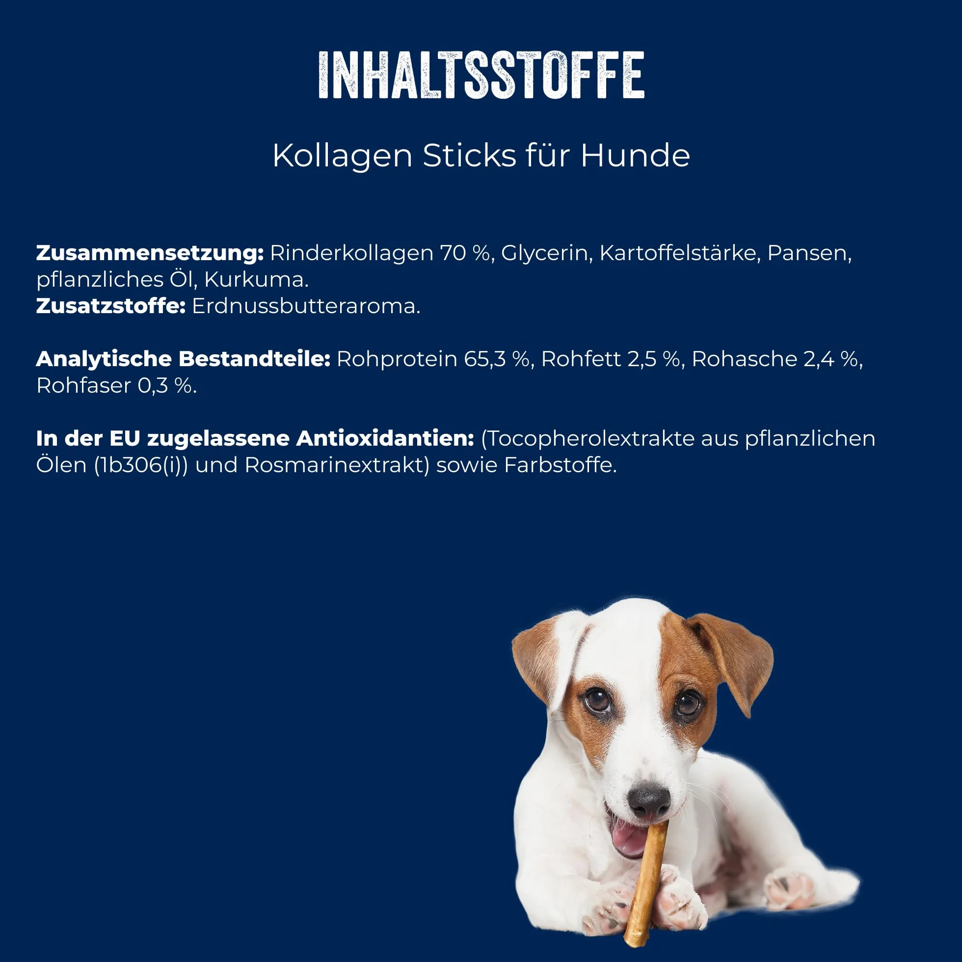 Brit Premium by Nature Bâtonnets de Collagène pour Chien, Collagène de Bœuf et Beurre d'Arachide, Lot de 7