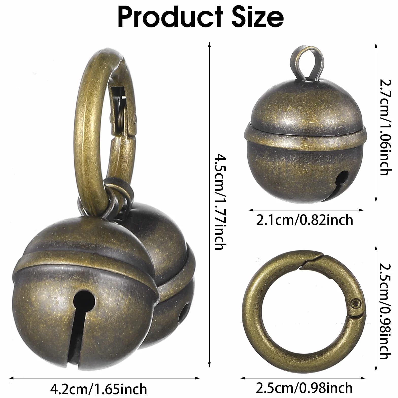 Lot de 2 cloches pour chien et chat collier décoration